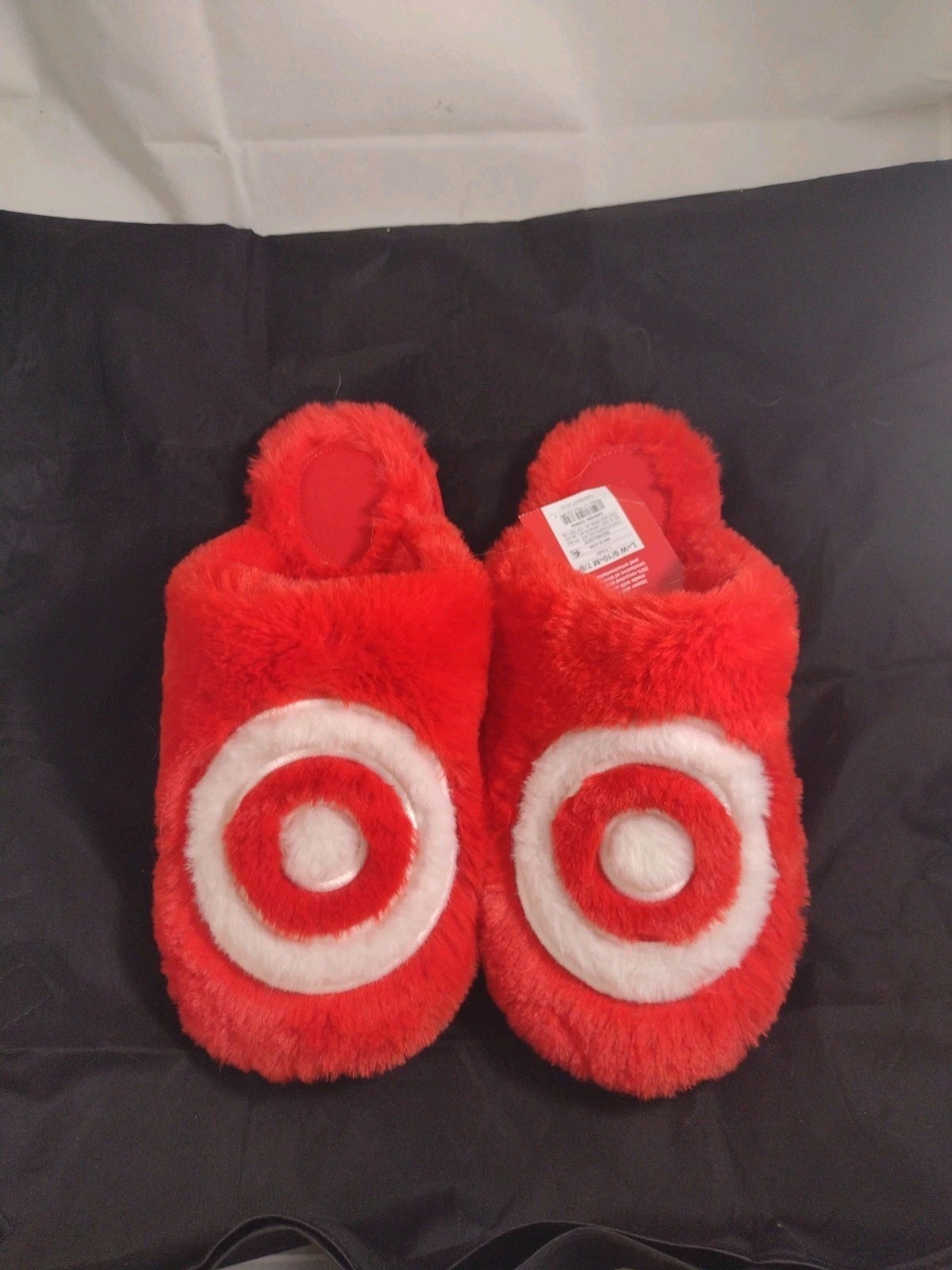 wondershop Adult Womens Mens Bullseye Scuff Slippers Red L (W 9/10 M 7/8)