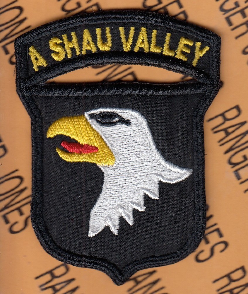 US Army A SHAU VALLEY 101st Airborne Div. Air Assault Vietnam ~3.25" patch c/e