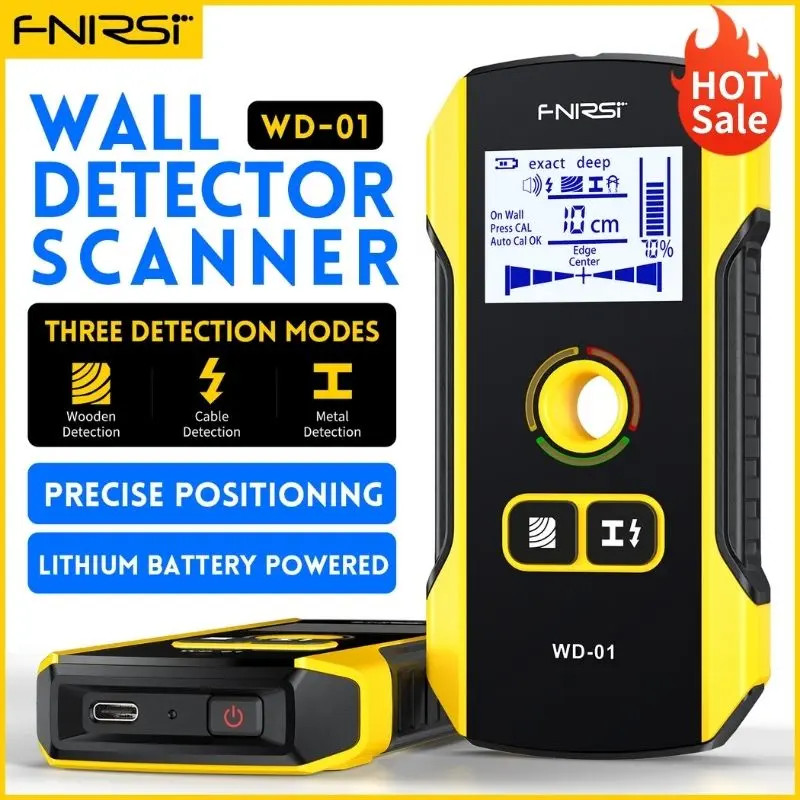 FNIRSI WD-01 Metal Detector Wall Scanner Tool with Newly Designed Positioning Ho