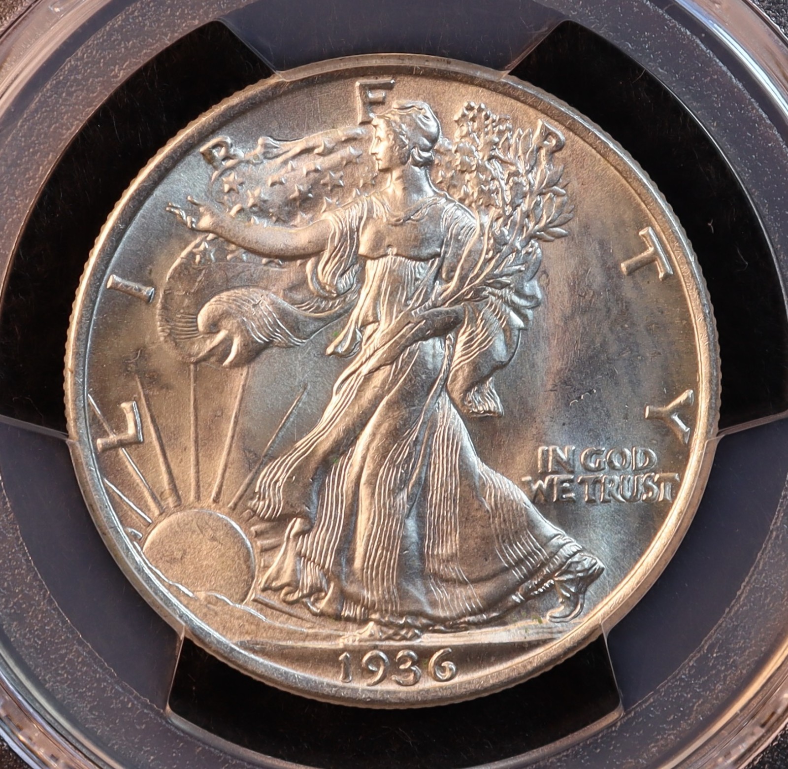 1936-P Walking Liberty Silver Half Dollar - PCGS MS65! Gorgeous GEM! PQ