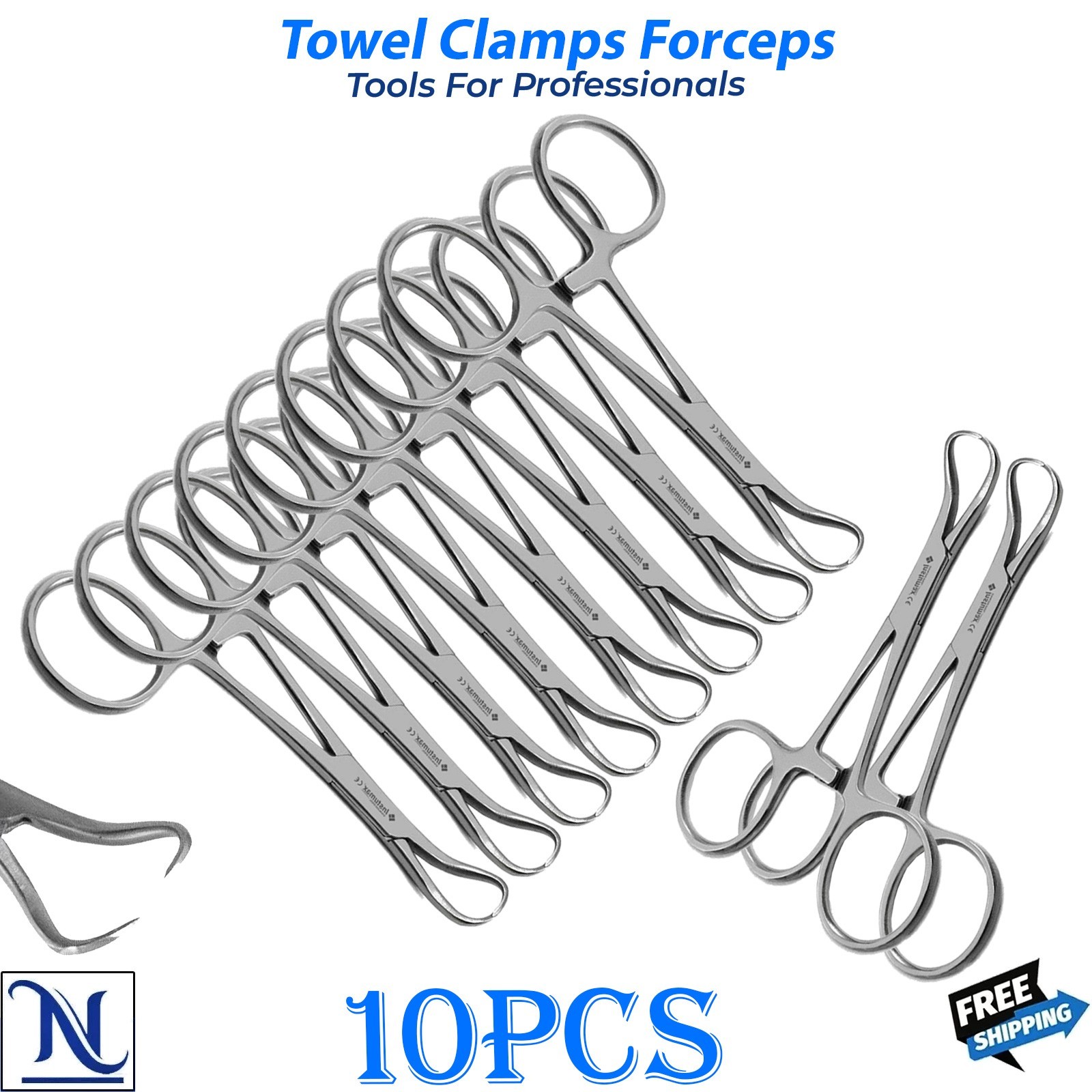 Towel Clamp 9cm Surgical Instrument Medical Grade Stainless Steel
