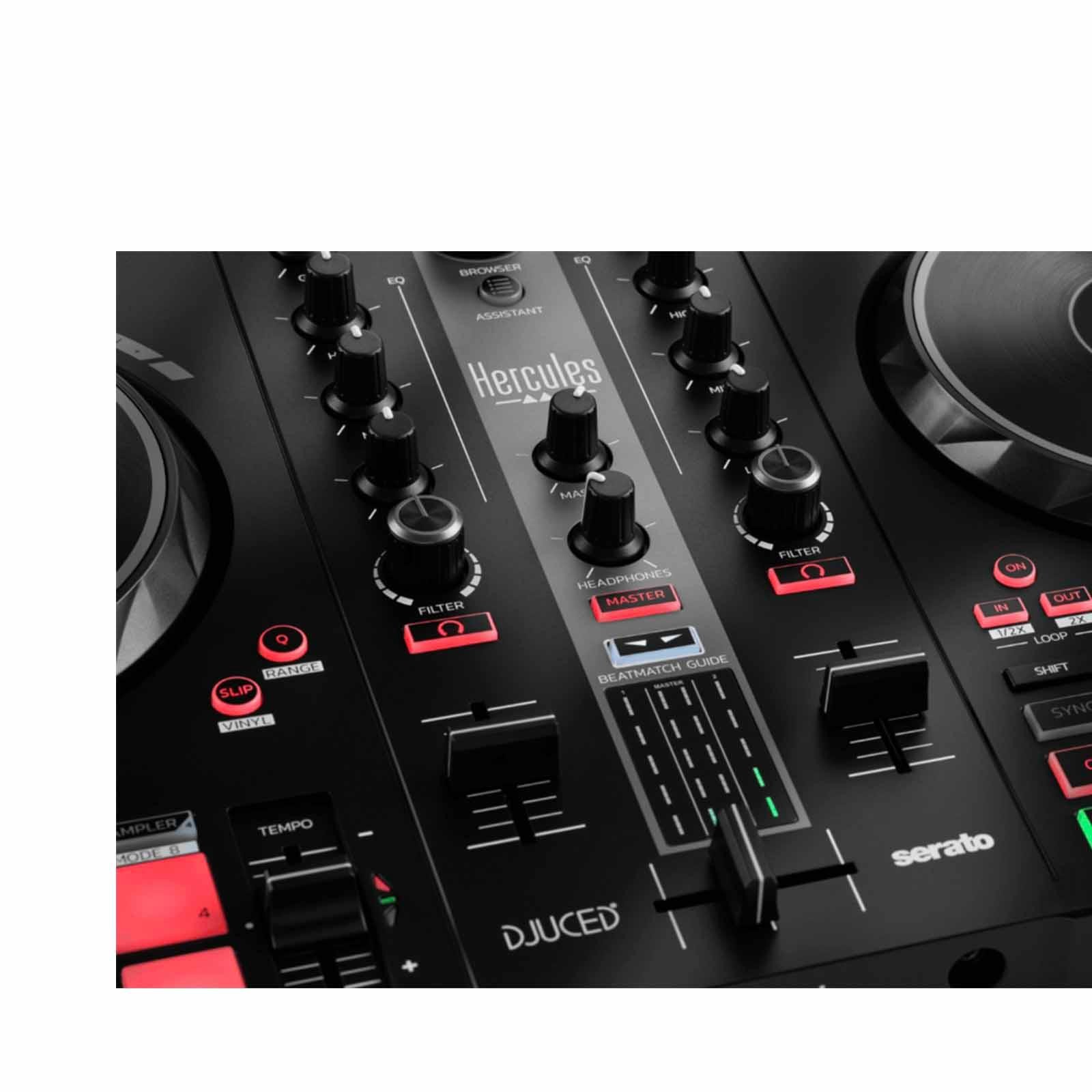 Hercules DJControl Inpulse 300 MK2 DJ Controller w 15" Speakers Package