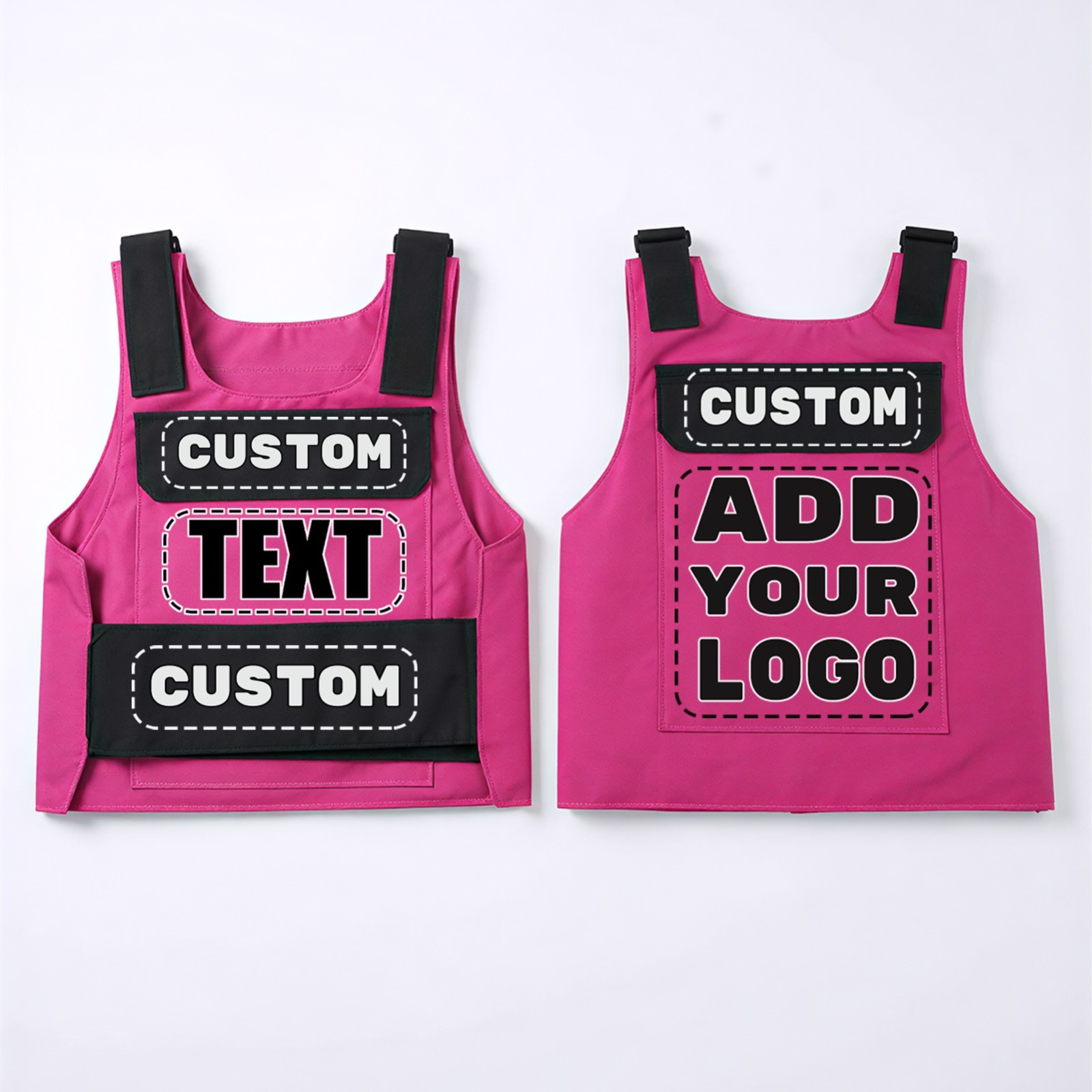 Custom cycling vest-Color-blocked vest- Personalized Vest with Your Logo or Text