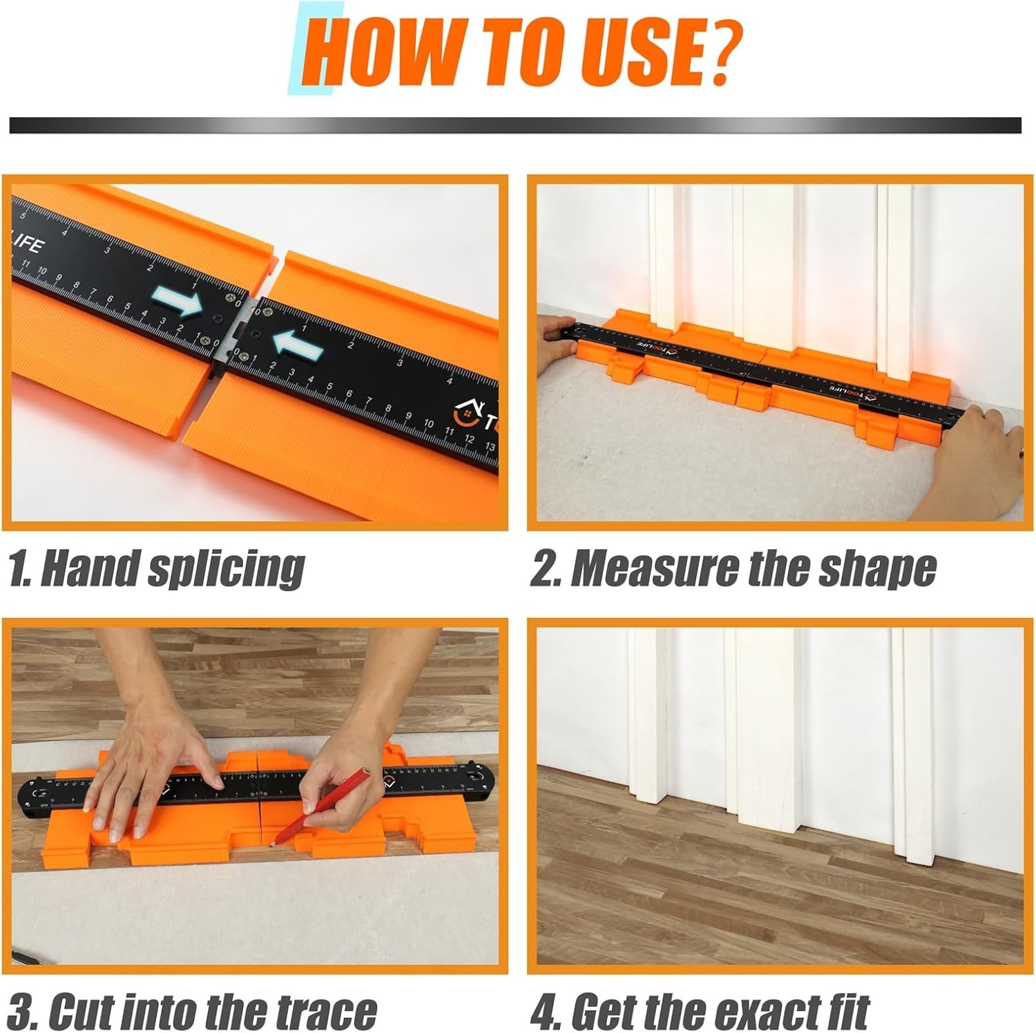 Adjustable Contour Duplicator Tool for Accurate Tile and Flooring Installations