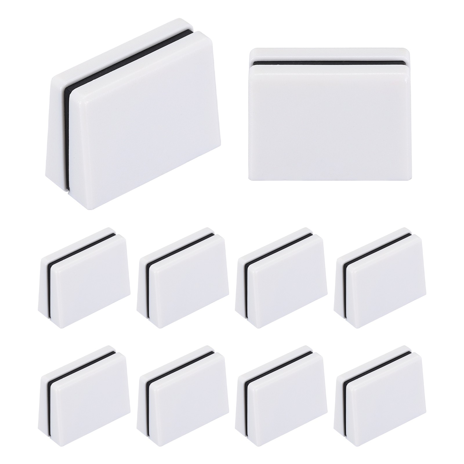 10 x Universal Fader Knobs White Mixer Fader Caps Plastic for DJ Console