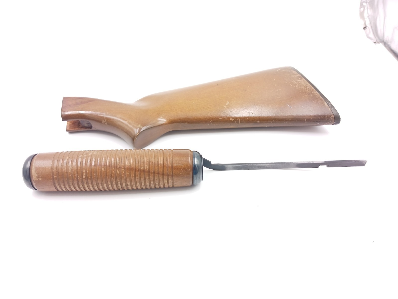 Springfield 67 (series B) 12 gauge shotgun parts: stock and forend with operatin