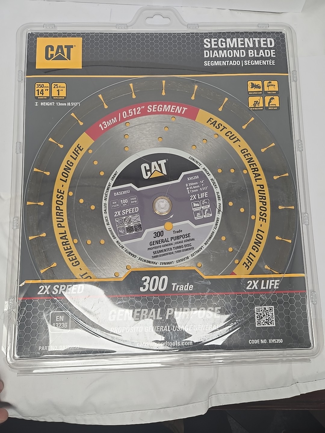 CAT Blade DA32305U 300 Trade Segmented GP Diamond 14" Blade