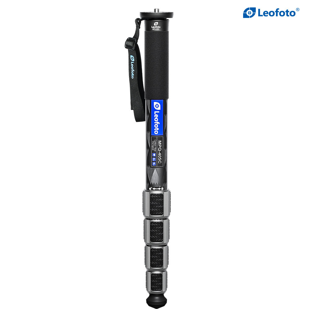 [Leofoto USA] Leofoto MPQ-405C 5-Section CF Monopod Waterproof Leg Locks w Case