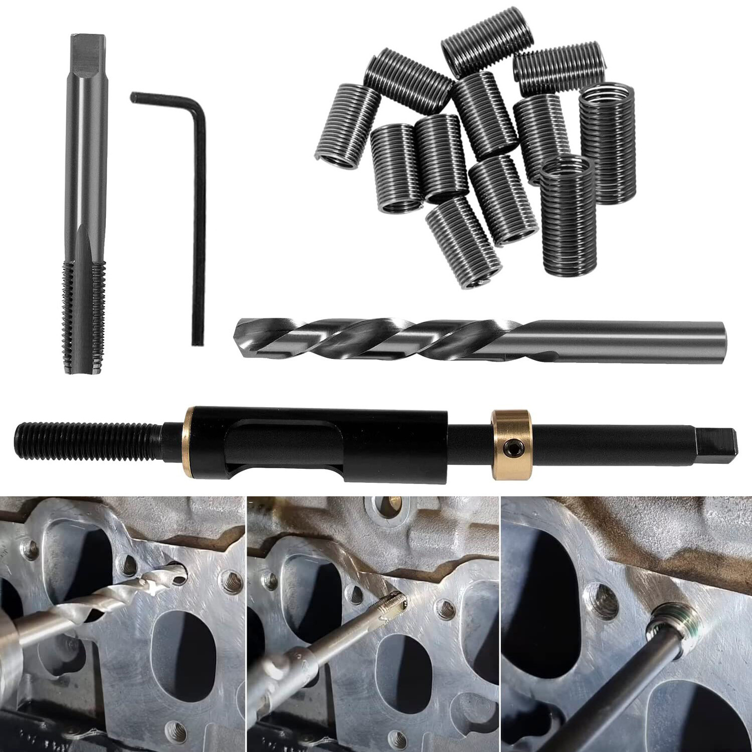 35119S M11 x 1.5 Head Bolt Thread Repair Kits Fits for Cadillac & Honda & Toyota