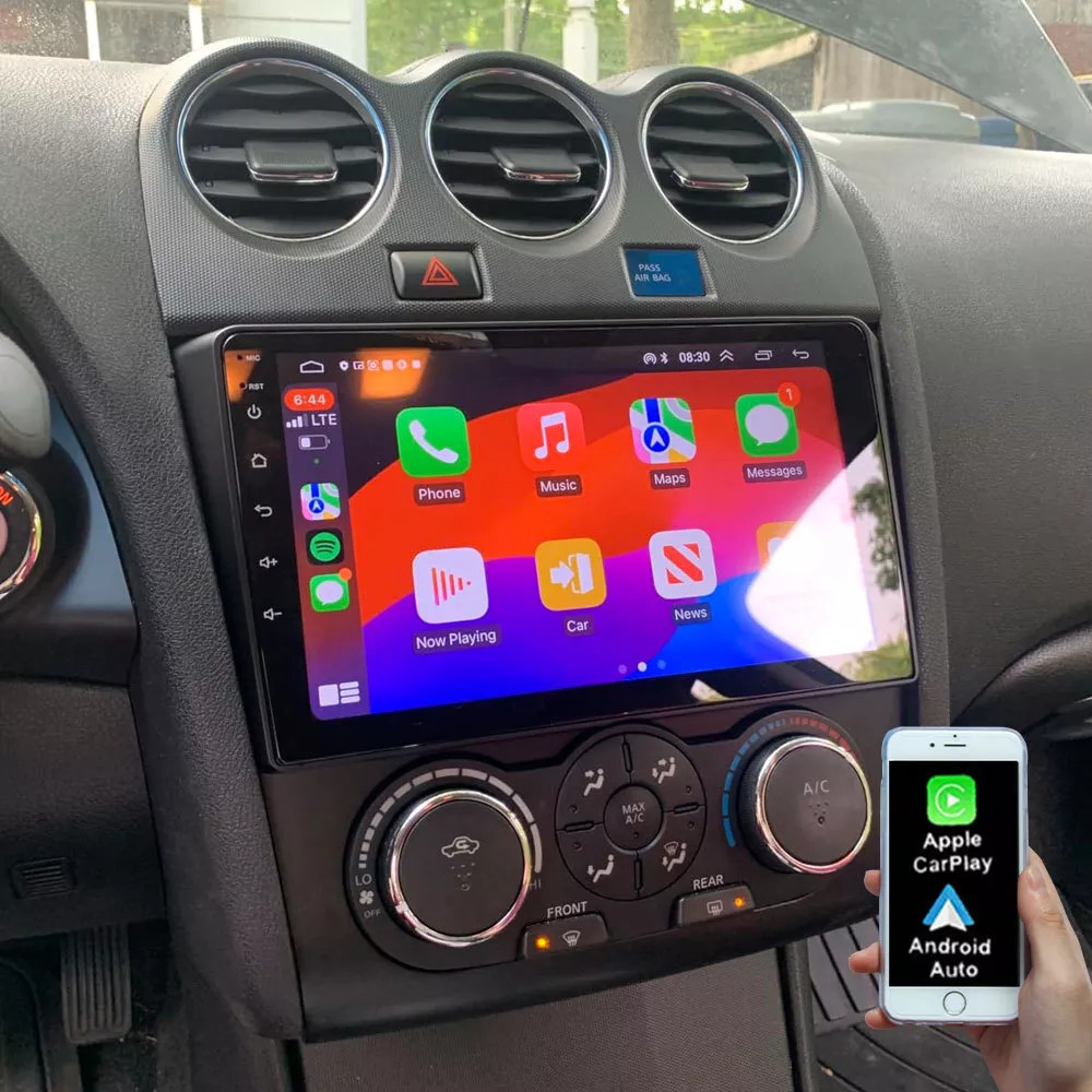 For 2008-2012 Nissan Altima Apple CarPlay Car Radio Android 12 GPS Stereo 2+32GB