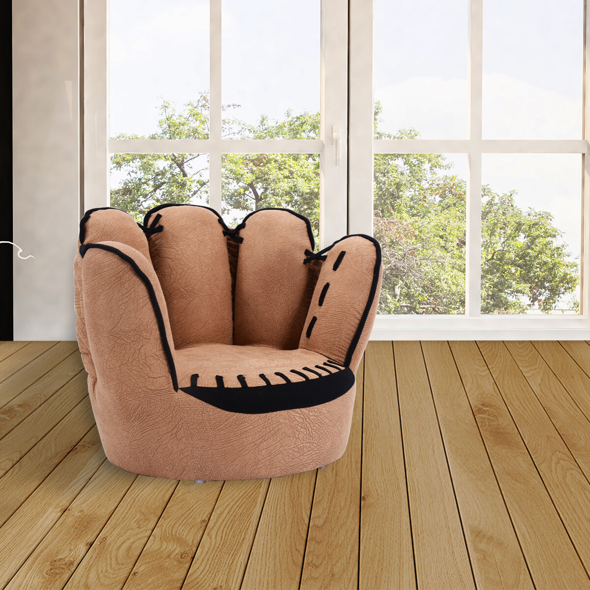 Topbuy Kids Armrest Sofa Five Finger Children Leisure Upholstered Chair