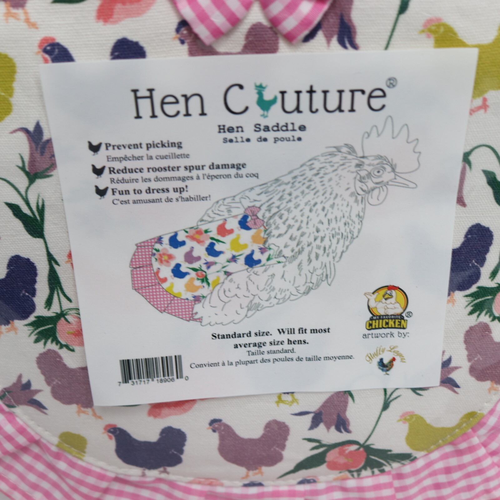 My Favorite Chicken Hen Apron Jacket Pink