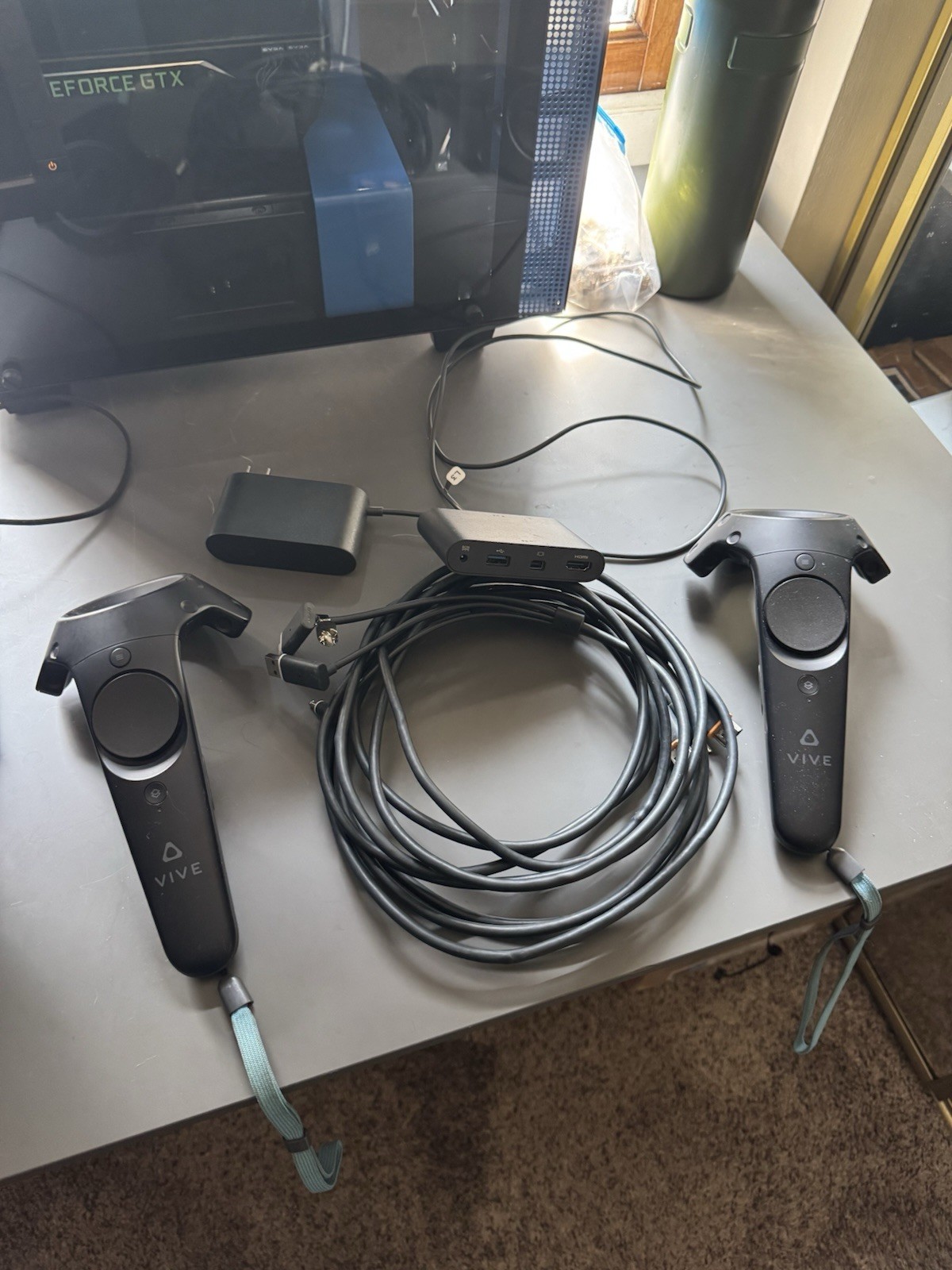HTC Vive Virtual Reality Headset with Deluxe audio strap. NO BASESTATIONS