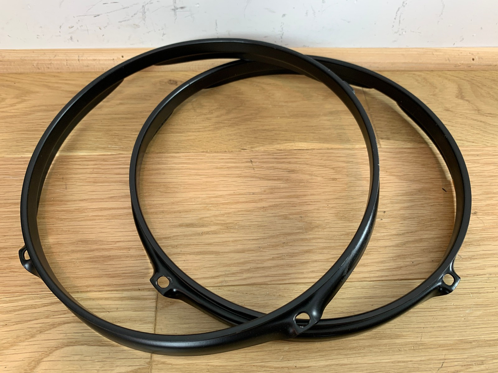 Lot 2x " 10" 4-Lug Rack Tom RIM COUNTERHOOP HOOP Part Triple Flange Childs Drum