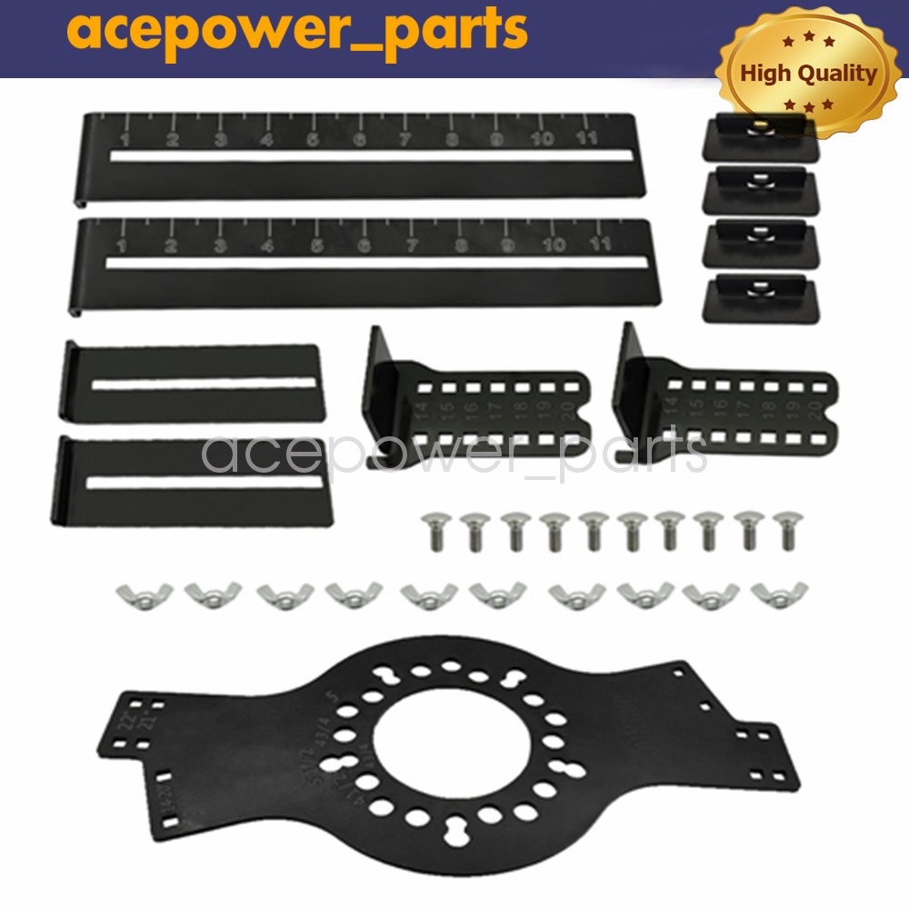 Wheel Fitment Simulator Tool, Tire Size Fit Test Measuring Mockup, 5-Lug Pattern