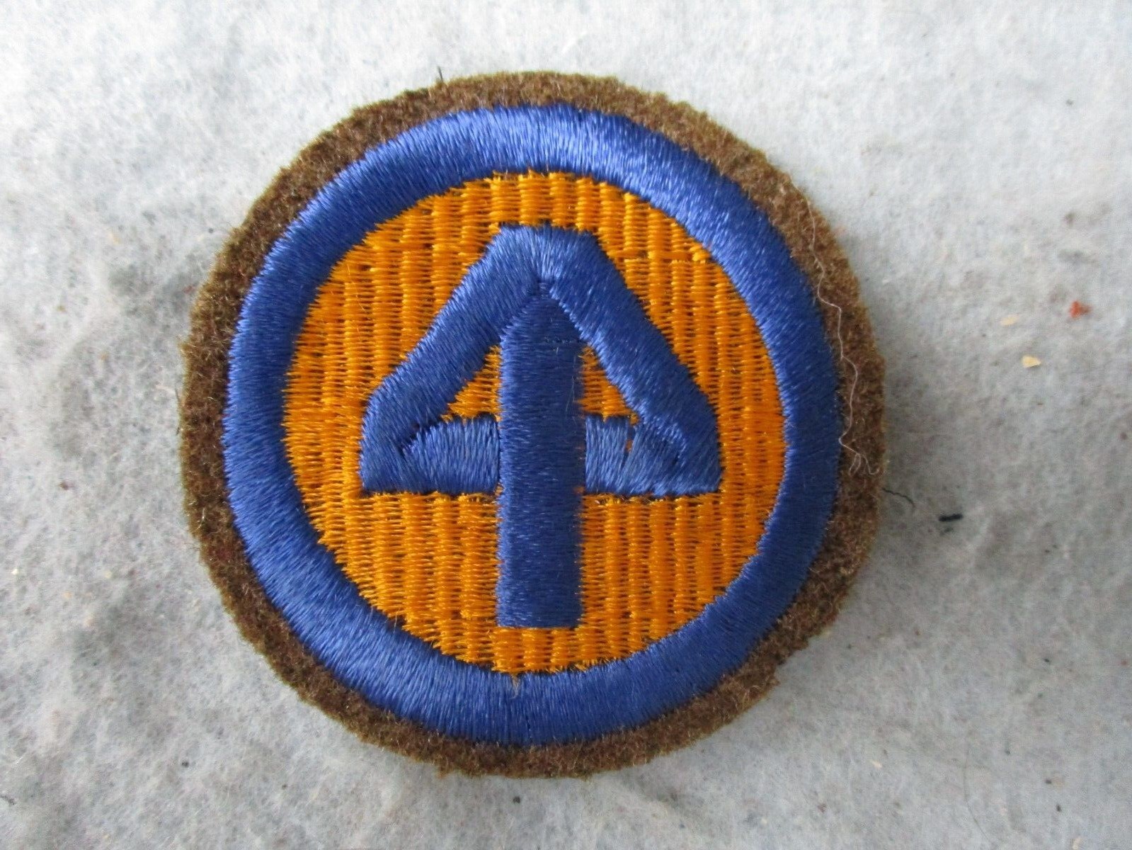 WWII US Army Patch 44th Division New Jersey National Guard OD Border Europe WW2