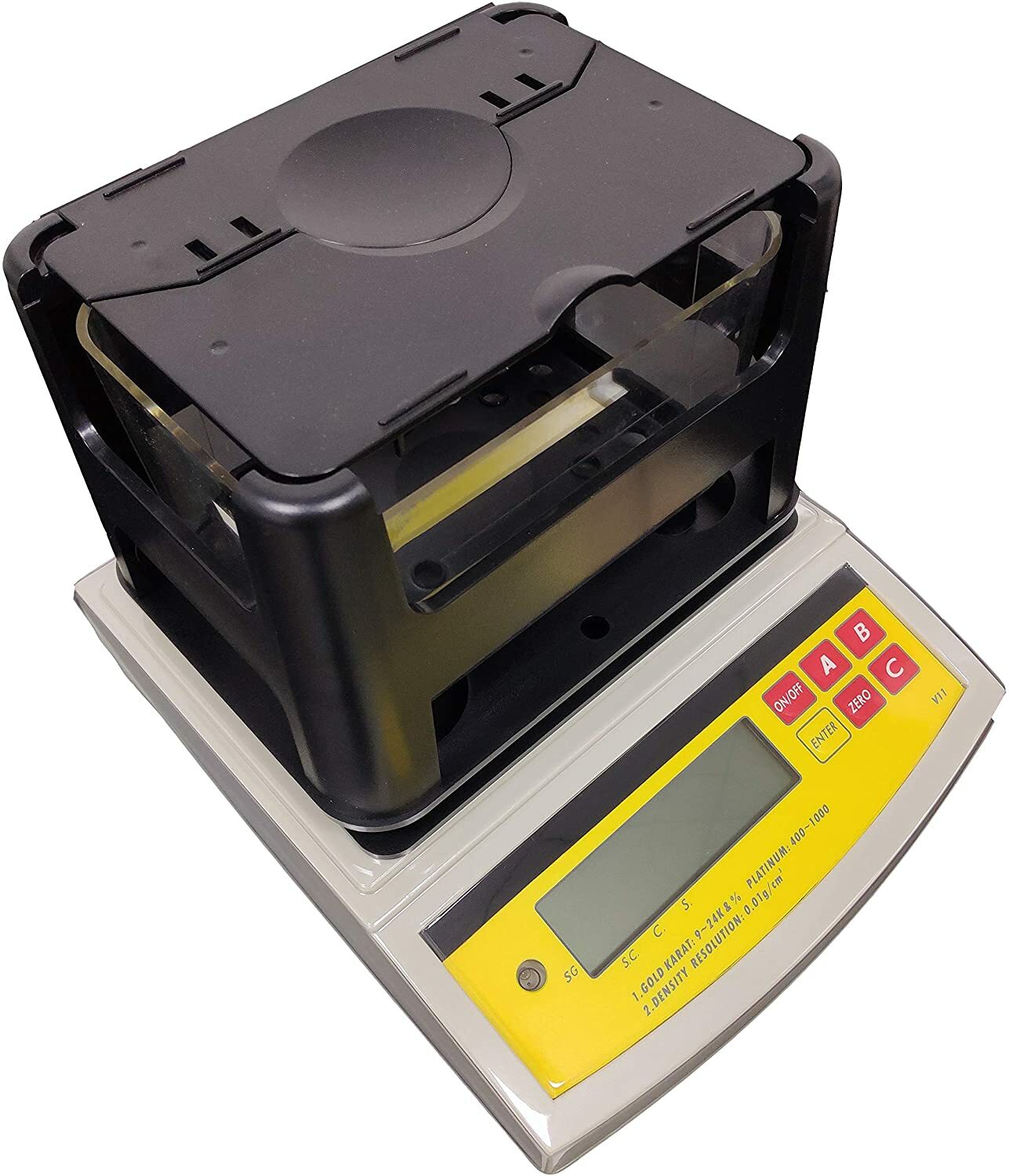 Gold Density Meter with Weight 0.005g-600g Automatic Zero Tracking Function