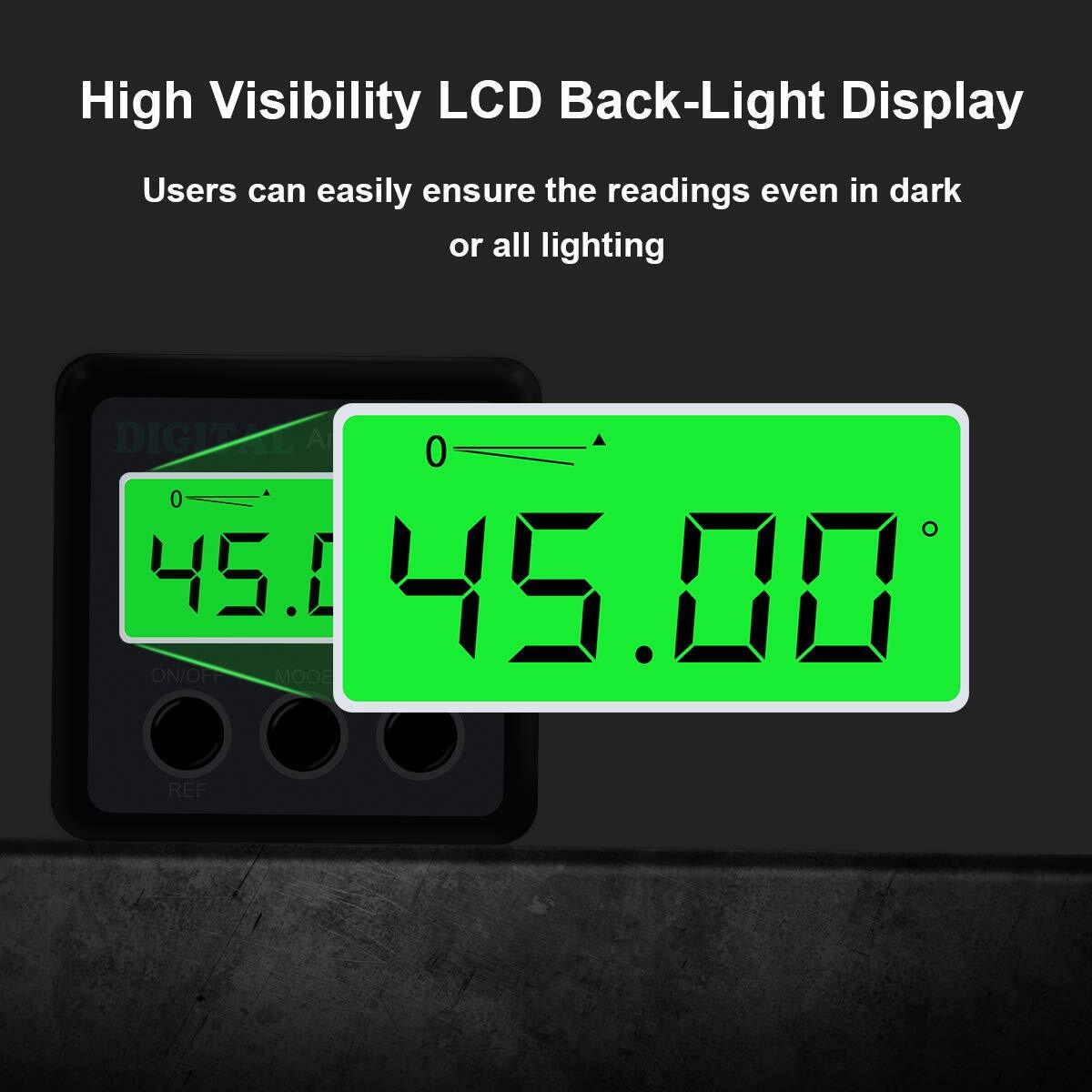 Digital Angle Gauge Angle Finder Magnetic Digital Level Protractor Table Saw Acc