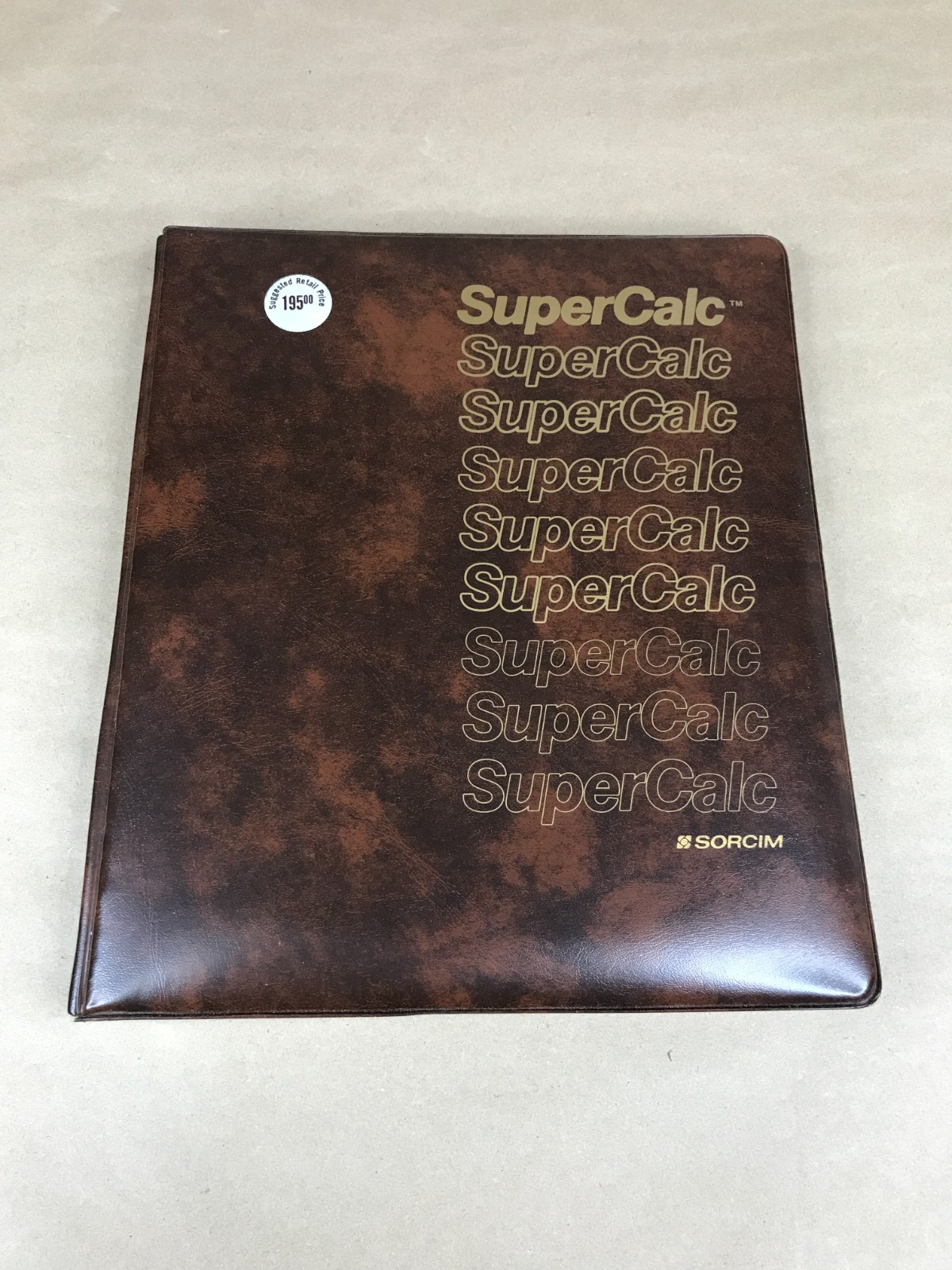 Sorcim SuperCalc Software Version 1.12 On 5 1/4" Floppy For CP/M w/ Guide/Manual