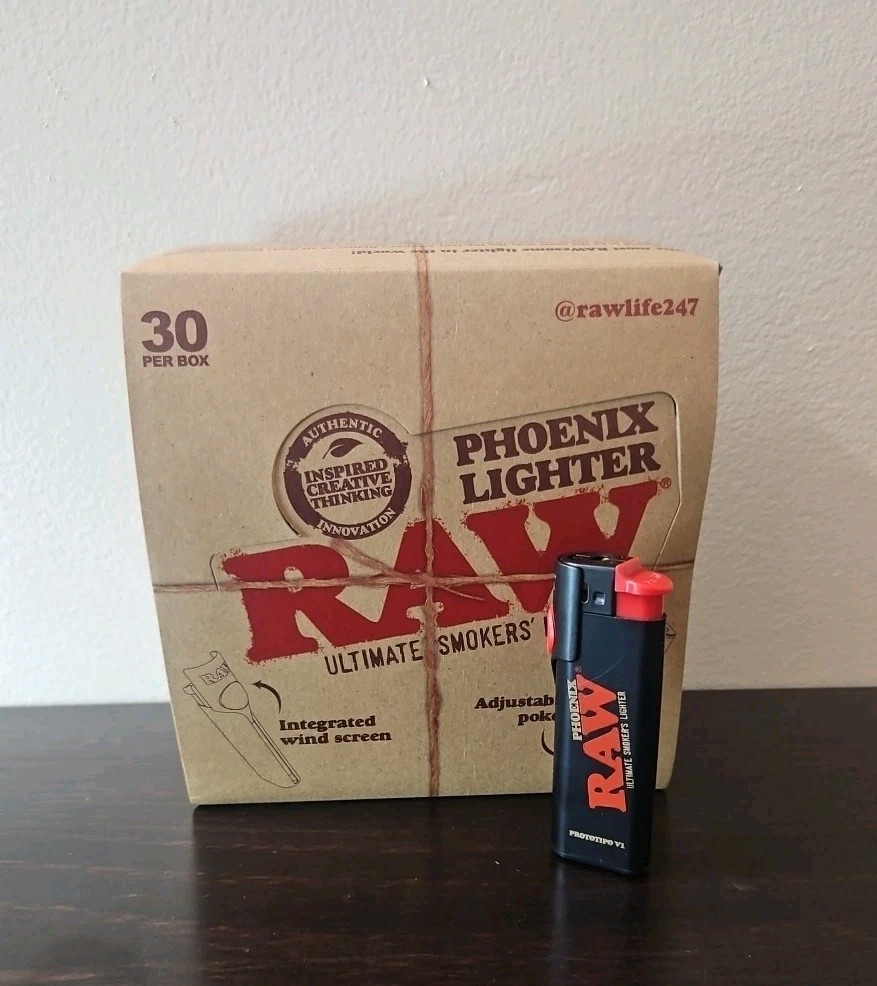 Raw Black Phoenix Poker Lighter (1 Piece)