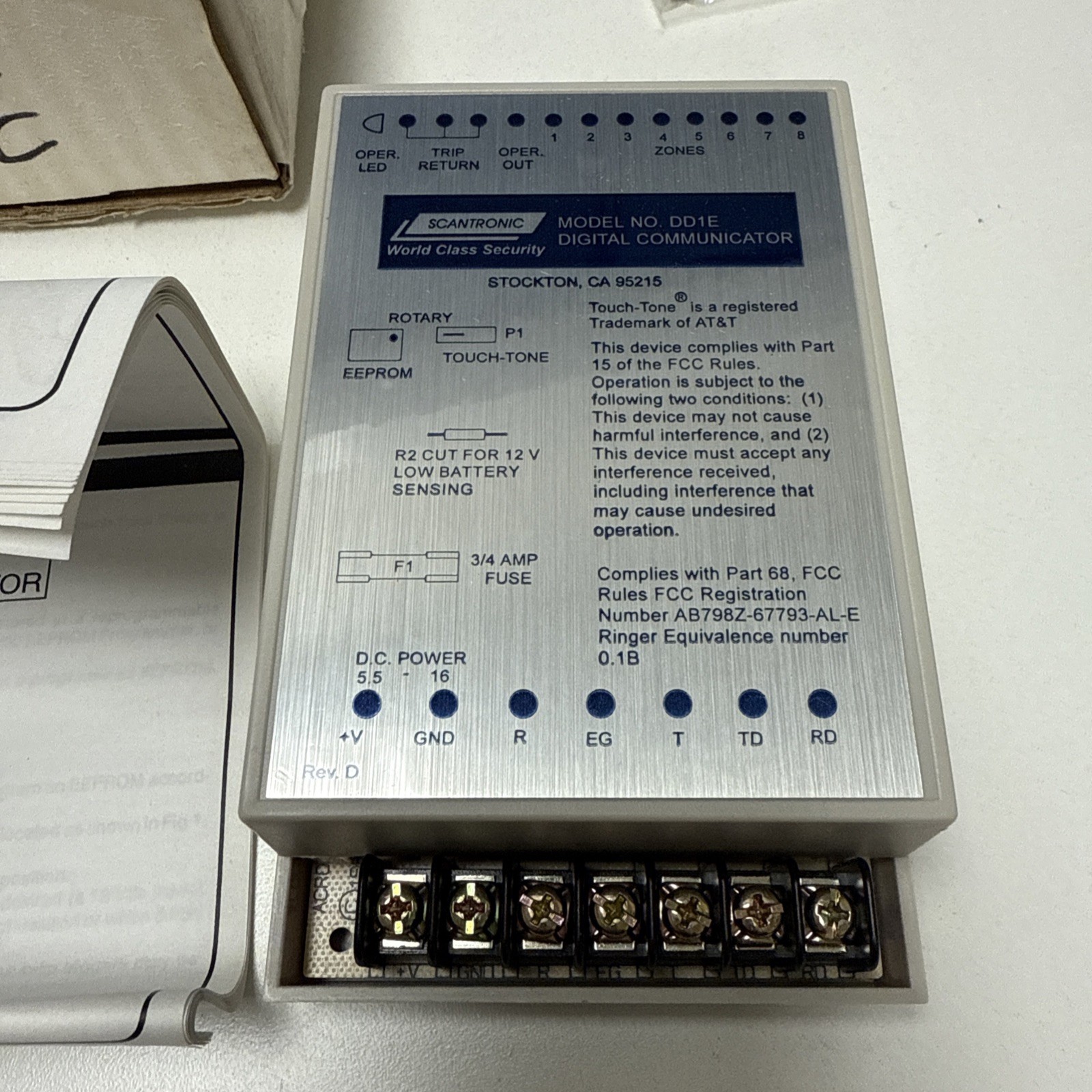 Scantronic digital communicator module DD1E New