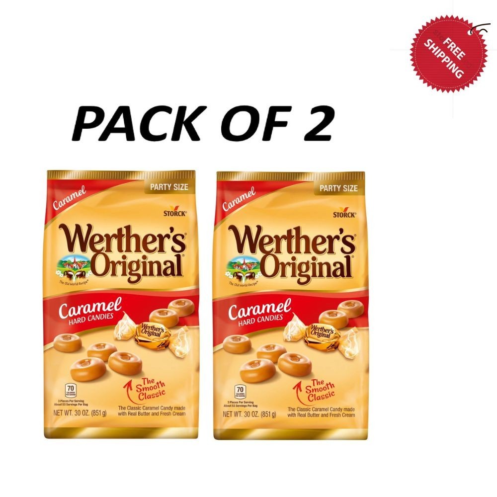 Werther's Original Caramel Hard Candy, 30oz - 2 Pack