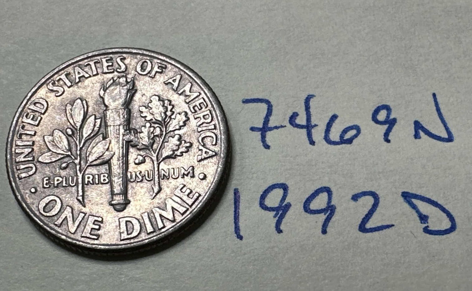 1992 D Roosevelt Dime 10C 7469N