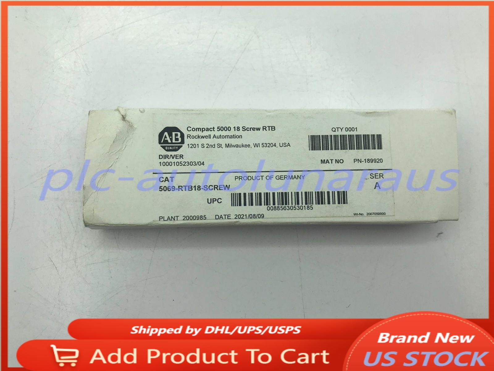 NEW ~ Allen-Bradley5069-RTB18-SCREW /A Compact 5000 18-Screw RTB SEALED！