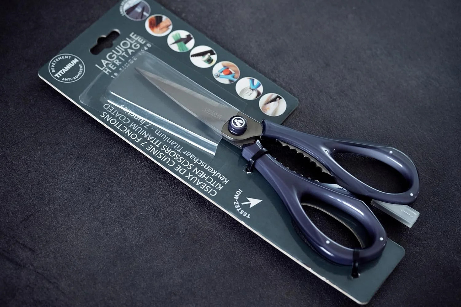 TB Laguiole Evolution - Kitchen Scissors Design - Multifunctional Professional -