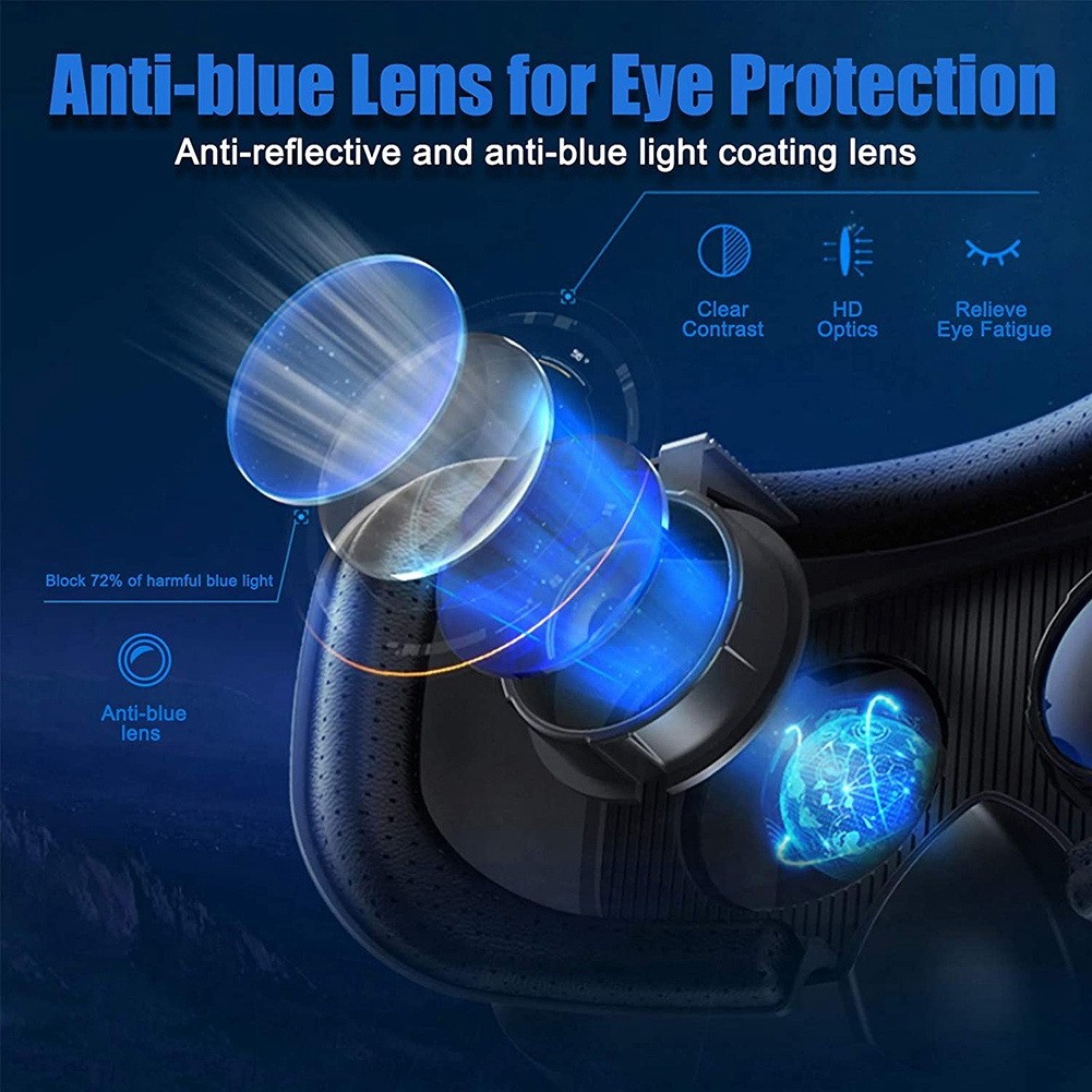 Full-Screen Virtual Reality 3D Glasses VR Set 3D Virtual Reality4750