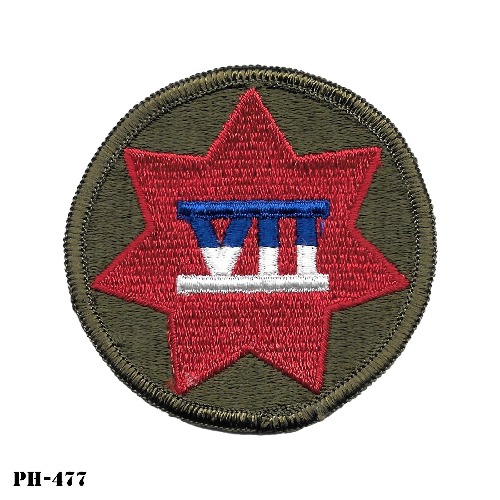 7th Army Corps Sew On Patch ~ US Army ~ NOS ~ NEW