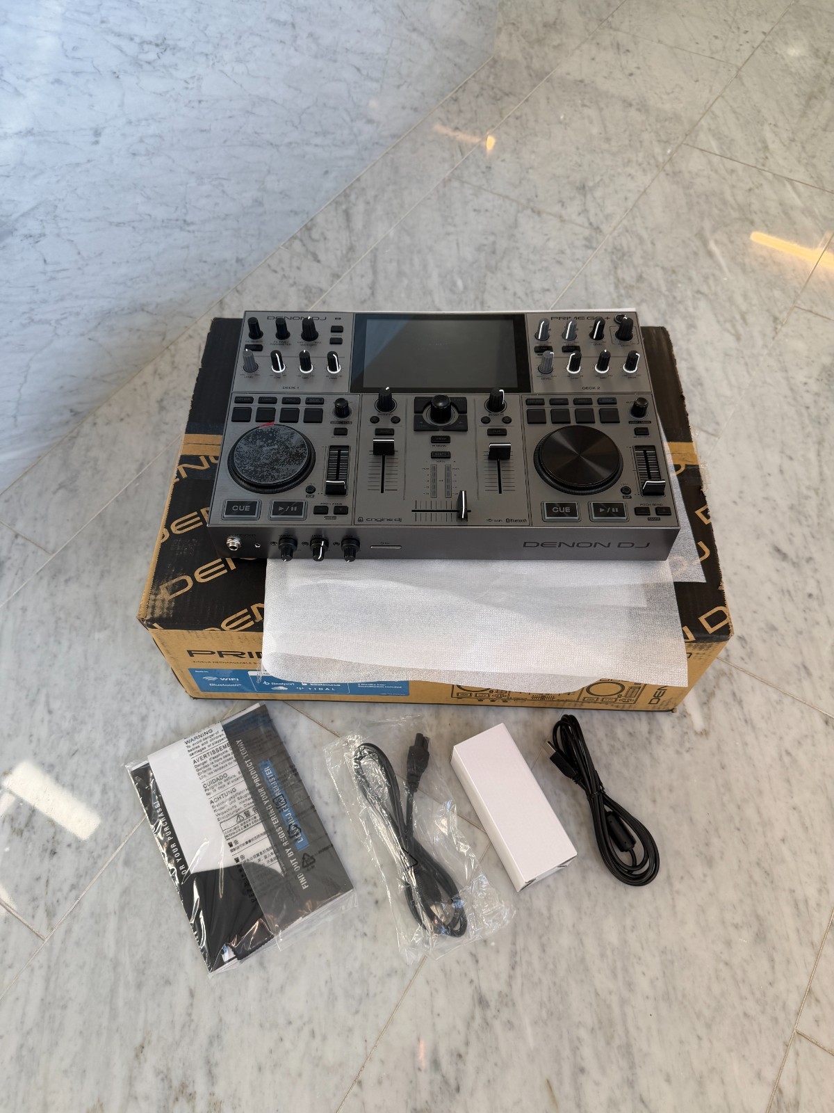 Denon DJ PRIME GO+ Portable Battery Powered Standalone 2 Deck DJ Controller