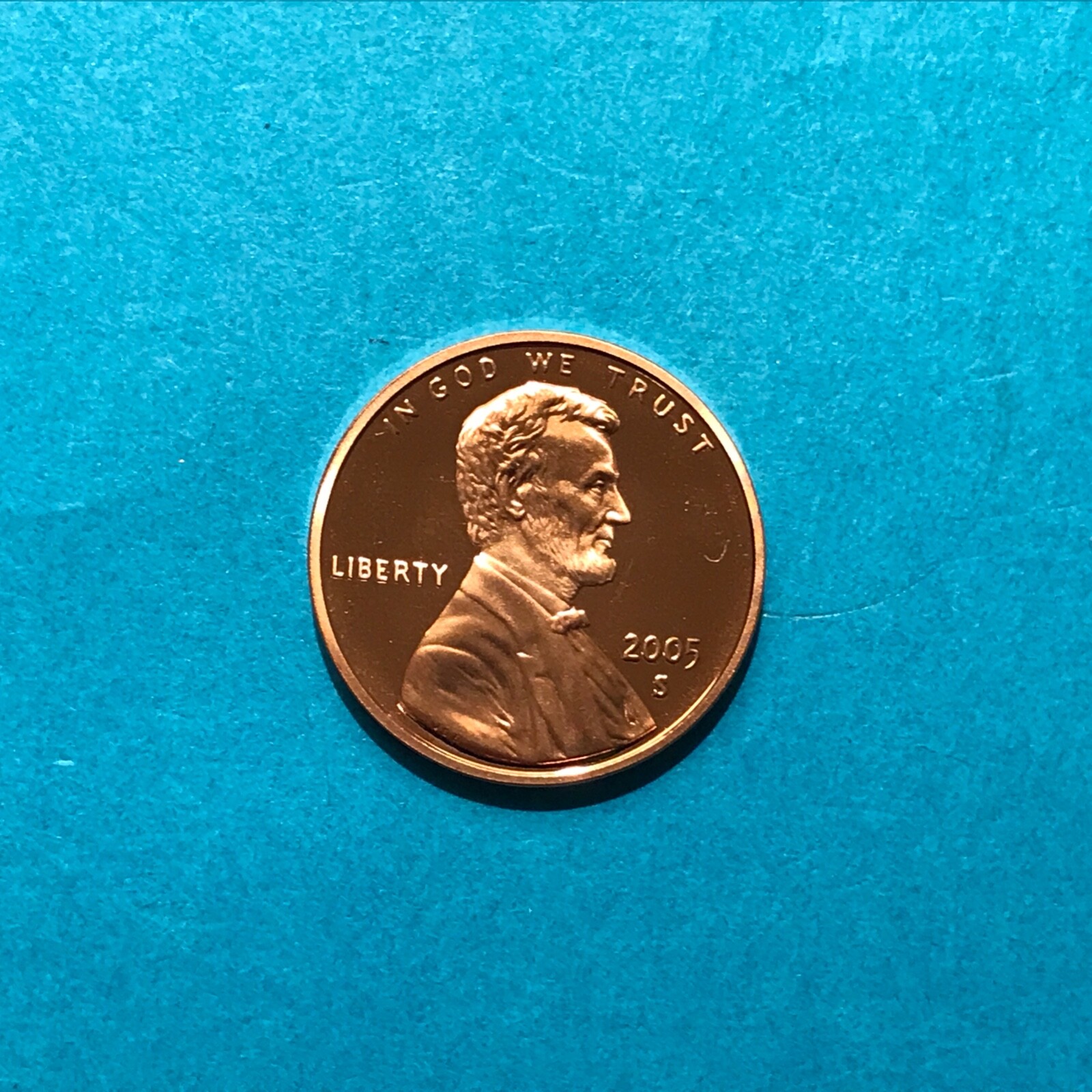 2005 S Proof Lincoln Cent    FREE SHIP