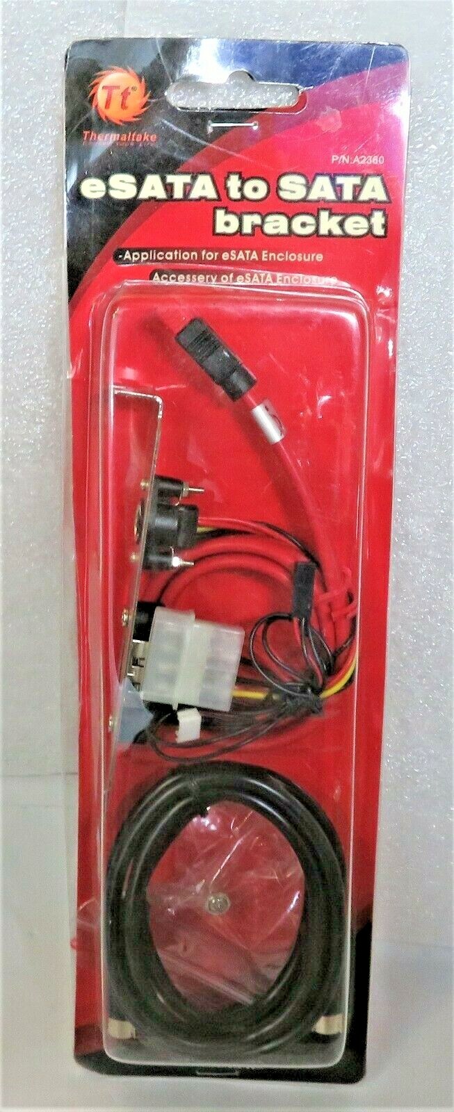 THERMALTAKE A2360 eSATA to SATA EXTENSION PCI BRACKET - NEW IN BOX