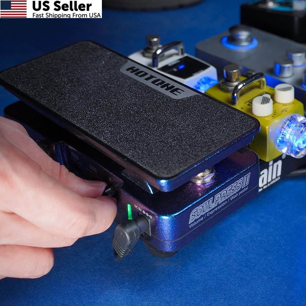 Hotone Wah Active Volume Passive Expression Guitar Effects Pedal Blue