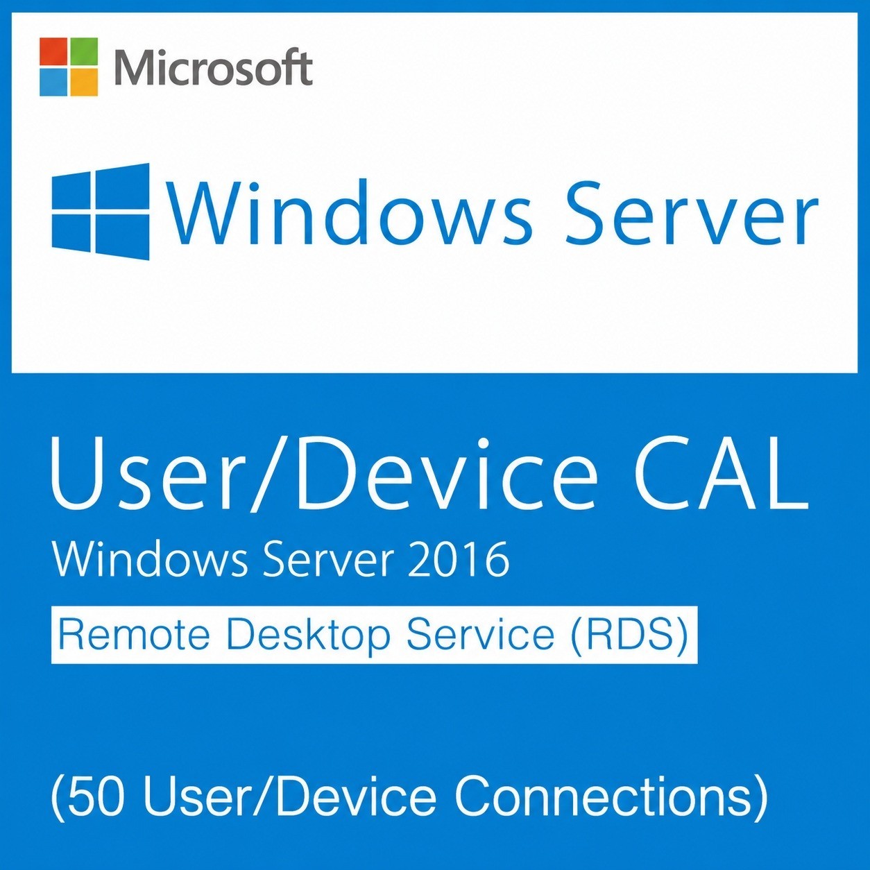 Remote Desktop Services For Windows Server 2016 50 User/Device Connections- RDS