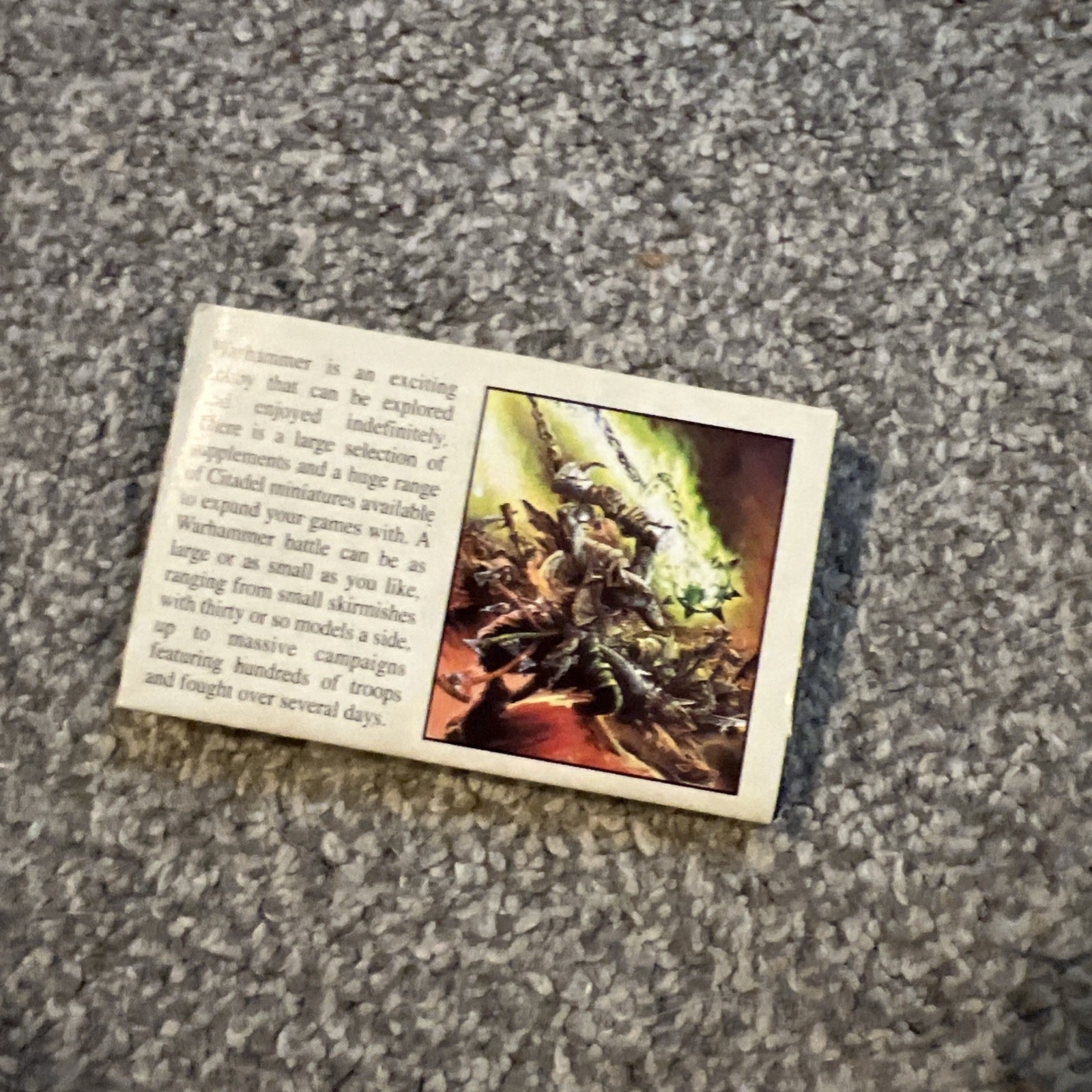 Games Workshop Mini Pullout Folded Booklet Warhammer Fantasy 40k 1990s New 🟢