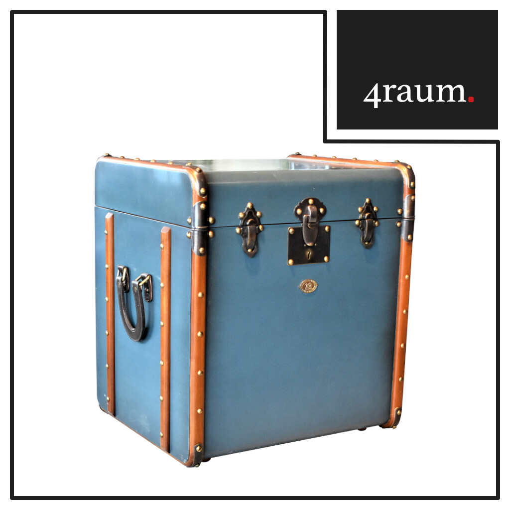 Authentic Models Stateroom End Table Chest Coffee Table Storage Decor Retro Vintage
