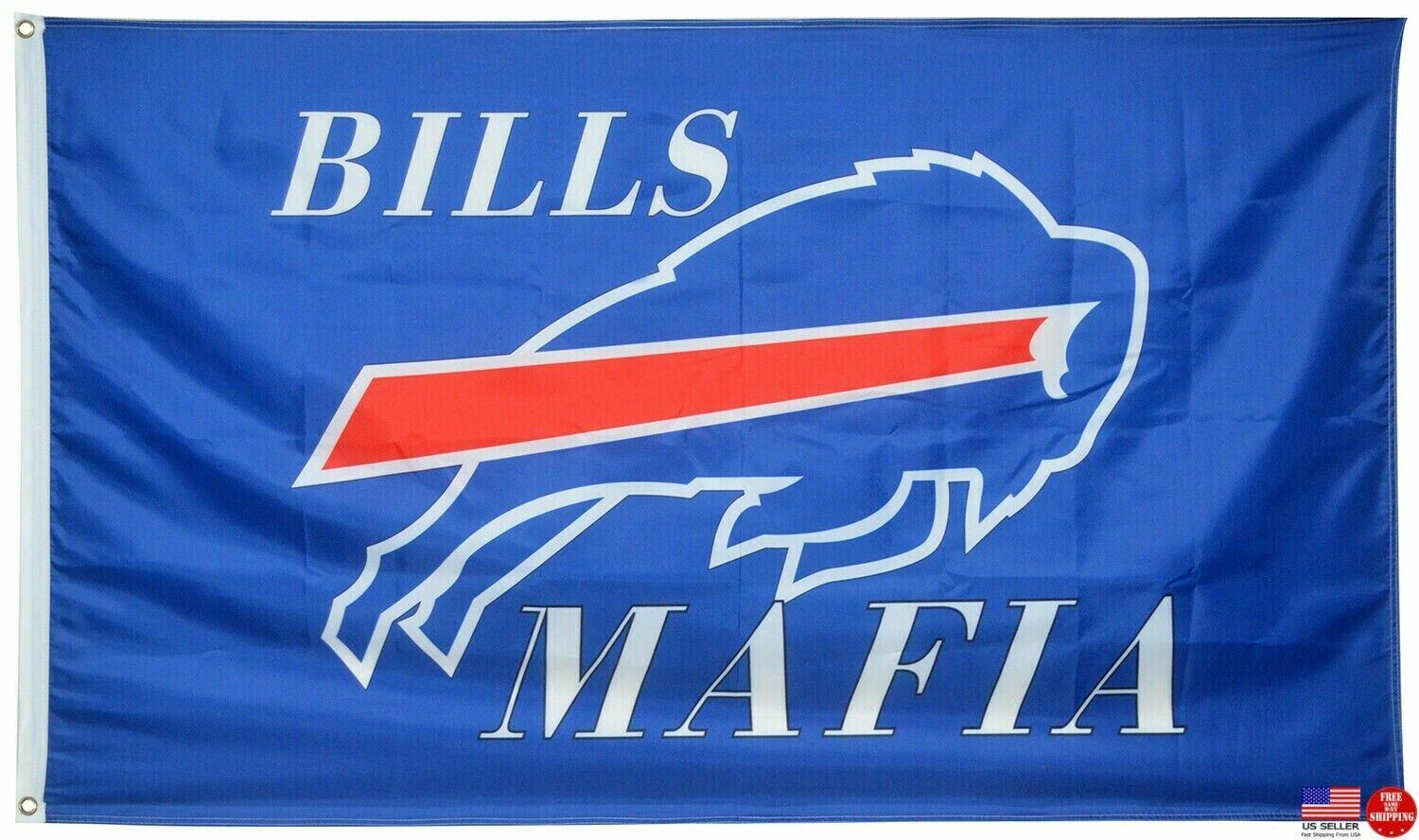 Buffalo Bills Mafia 3x5 Flag Man Cave Flag 3 x 5 Banner USA New Mancave Flags