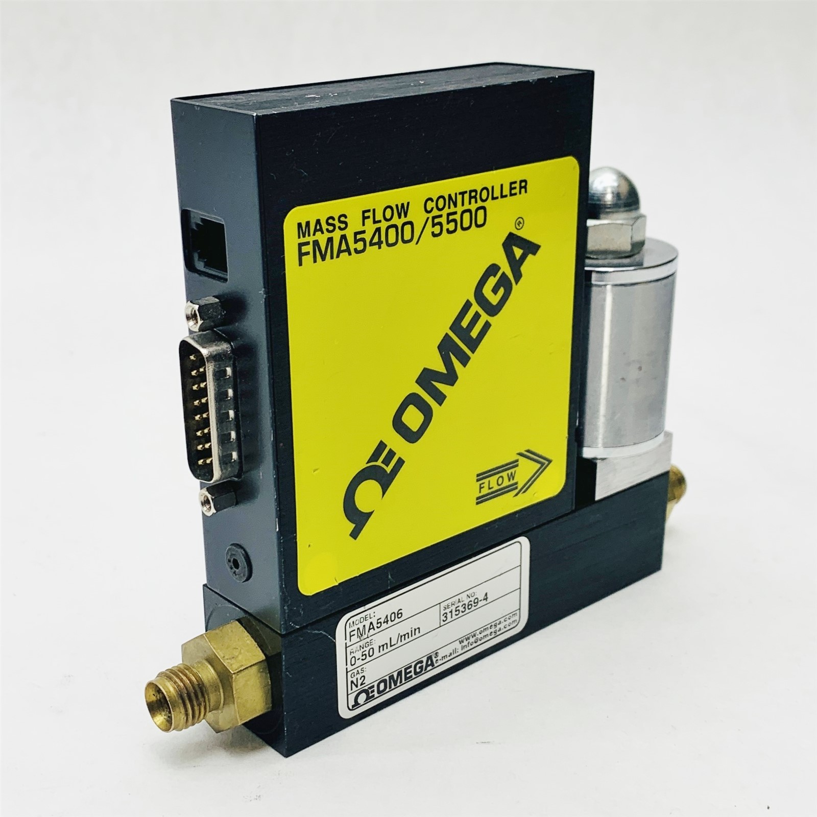 Omega FMA5406 FMA5400A/5500A Series Gas N2 Mass Flow Controller 0-50mL/min Parts