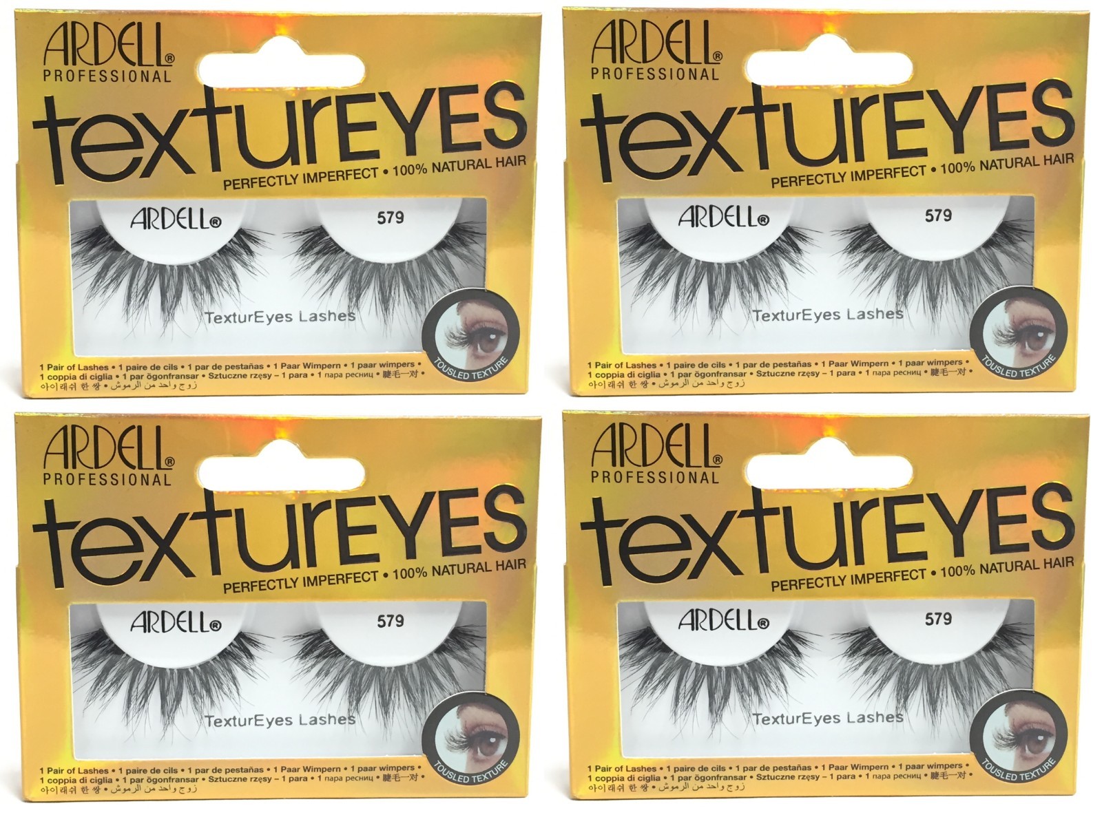 (4 PACK) Ardell TexturEyes Lashes 579, Item #70491
