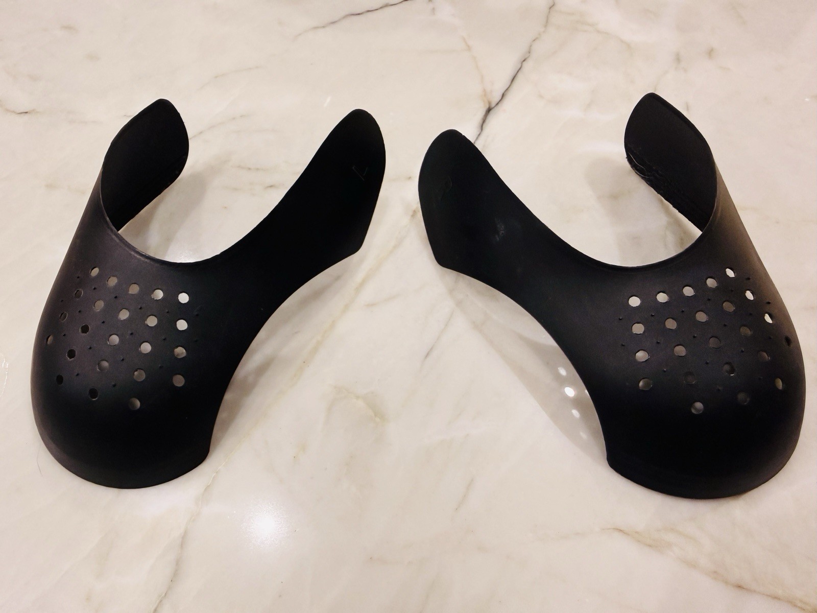 Black Anti Crease Shoe Protector Guards Toe Protectors Pair for Sneaker Shoes