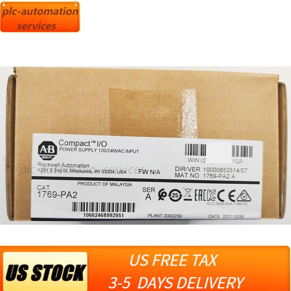 AB 1769-PA2 CompactLogix AC Power Supply Factory Sealed NEW US Stock US Free Tax