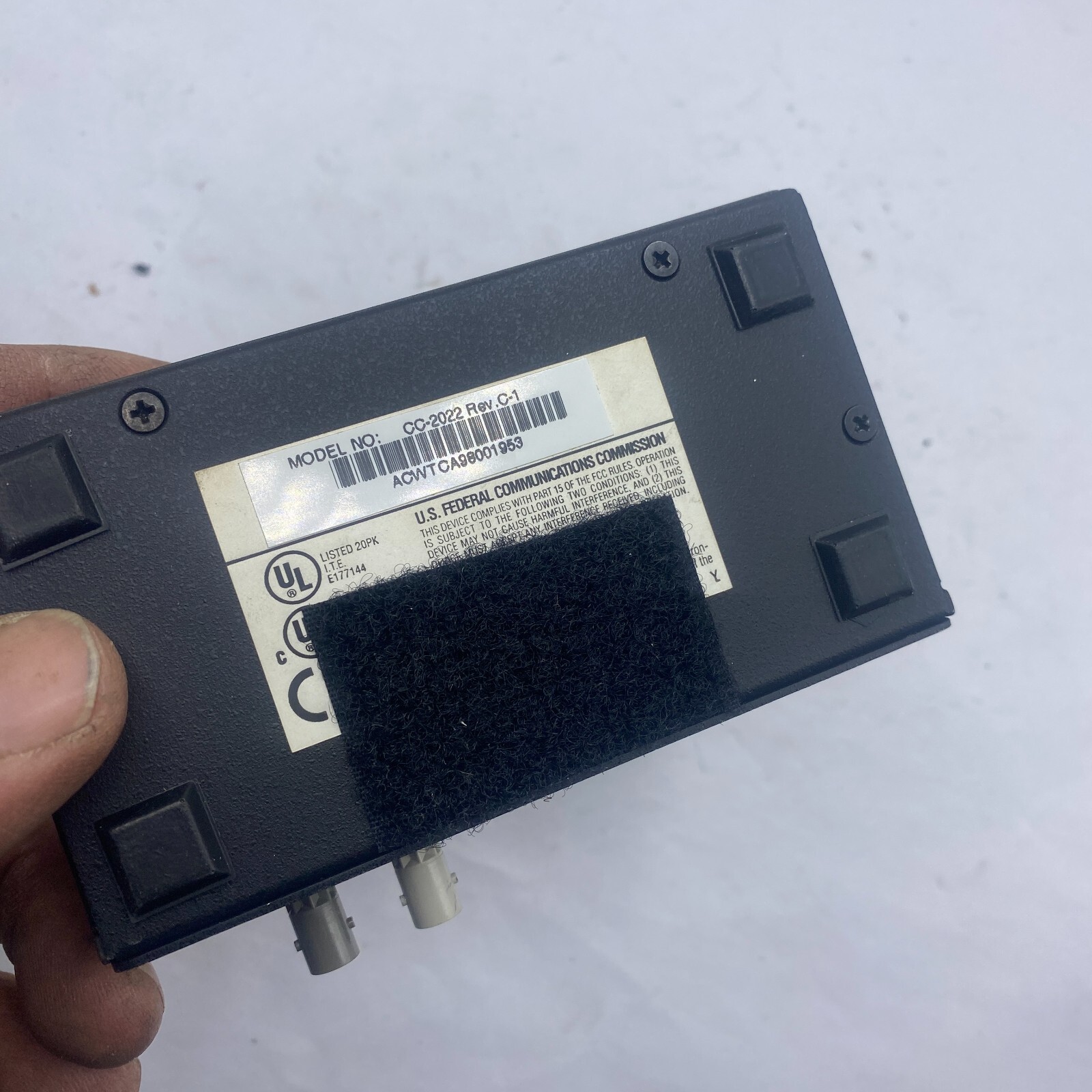 FIBER OPTIC/UTP CONVERTER CANARY CC-2002 Rev C-1 ⭐