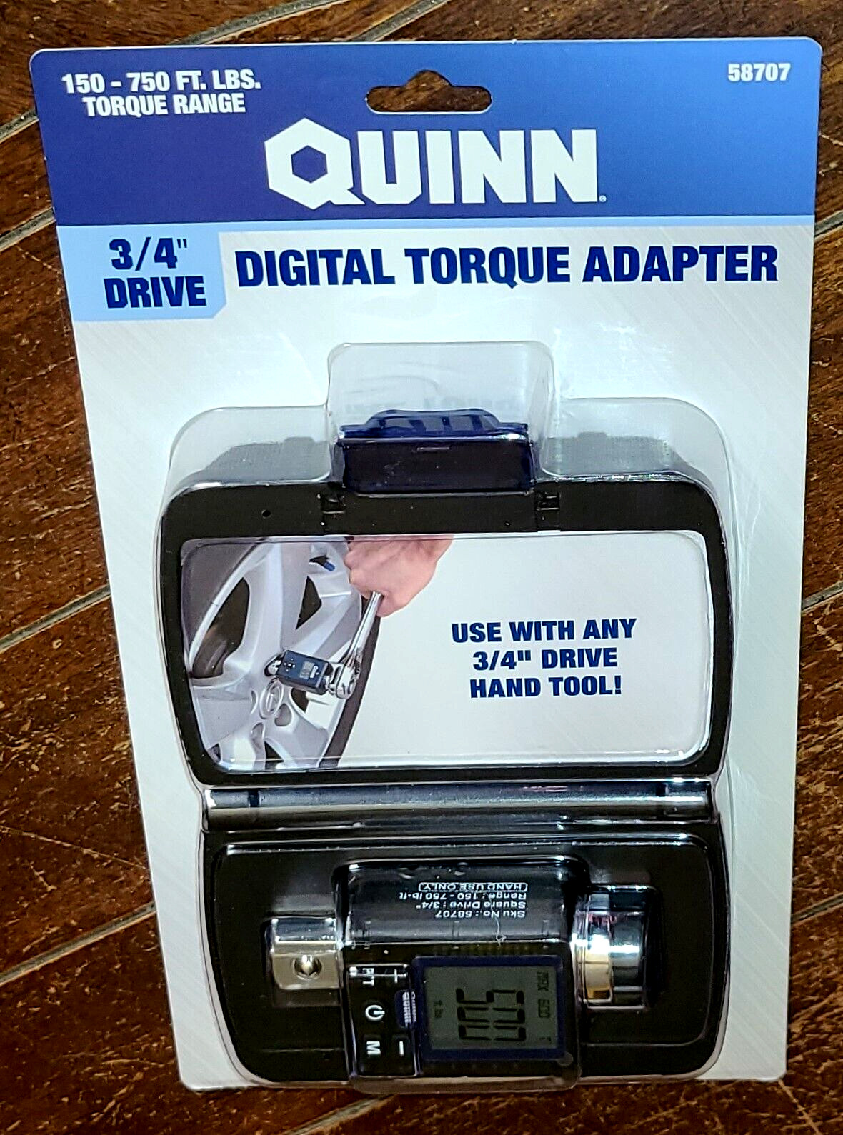 QUINN 3/4" Drive Digital Torque Adapter -Range From 150 to 750 ft lbs- #58707