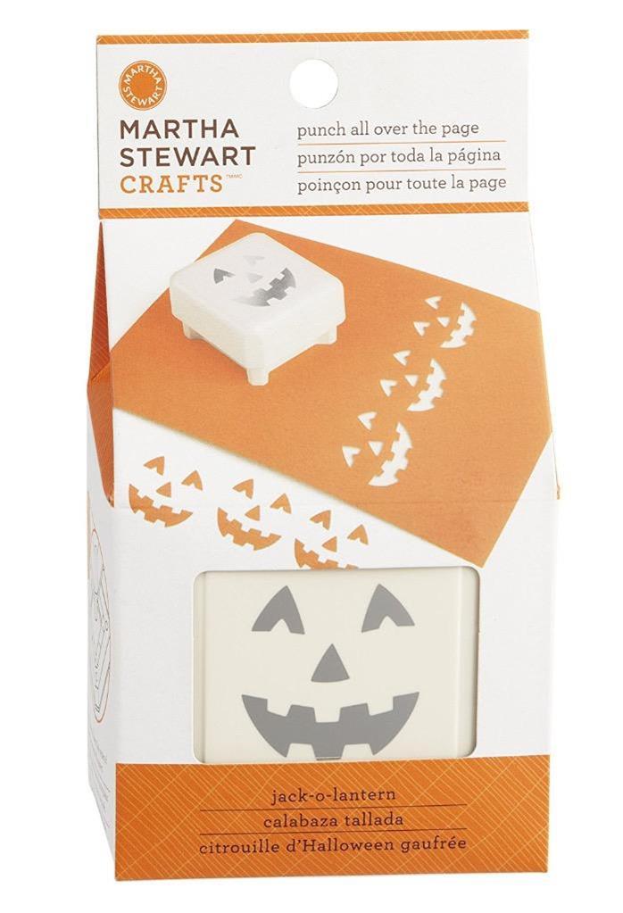 MARTHA STEWART CRAFTS PUNCH ALL OVER THE PAGE JACK-0-LANTERN