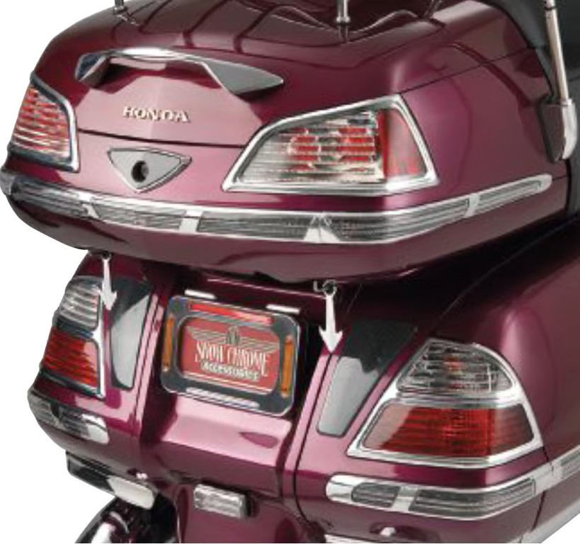 Show Chrome LED Saddlebag Molding Insert Kit Motorcycle Street Bike 52-702A