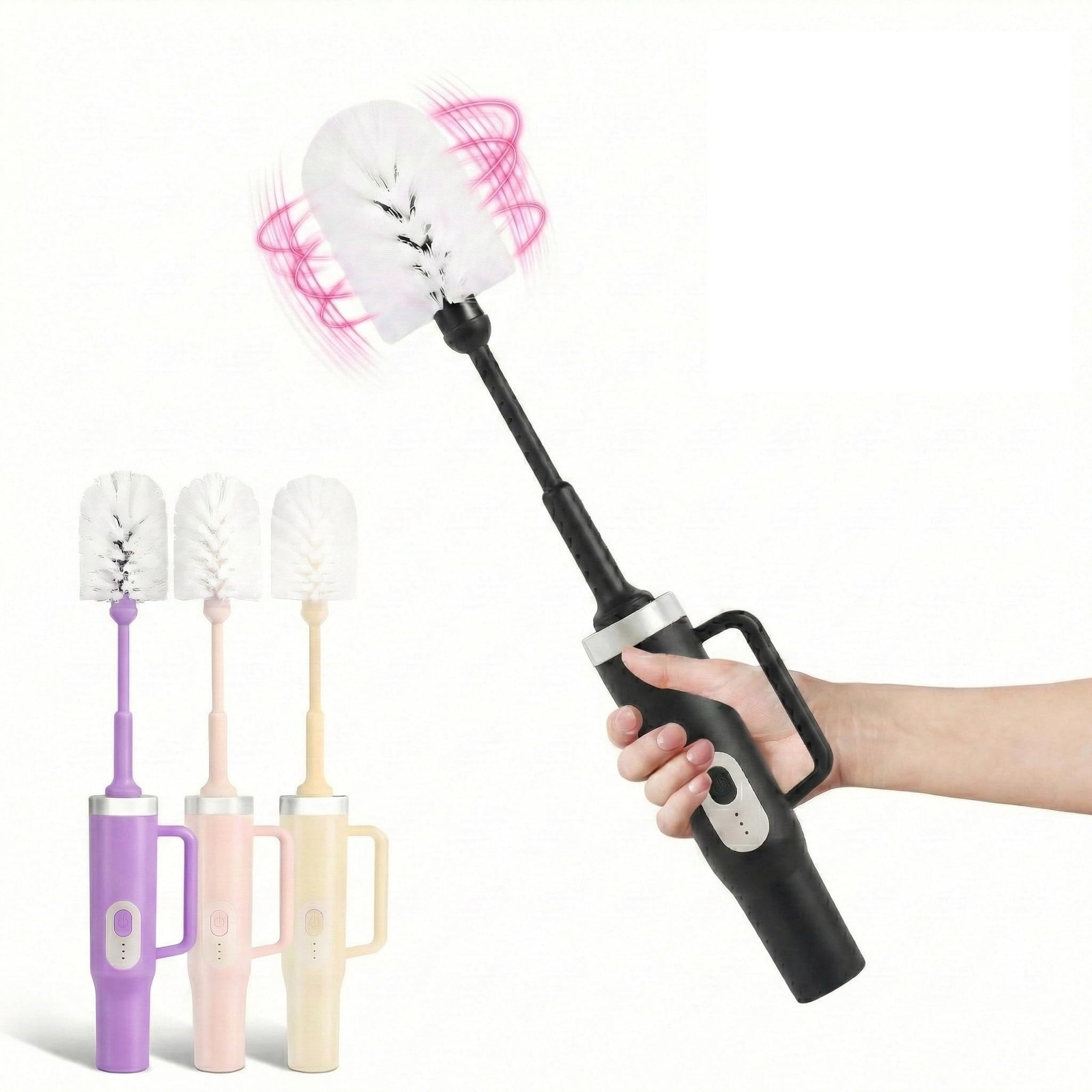 BOOQIBOY Electric Bottle Brush Cleaner for Stanley Cup 2 Speed 2000 mAh Scrubber