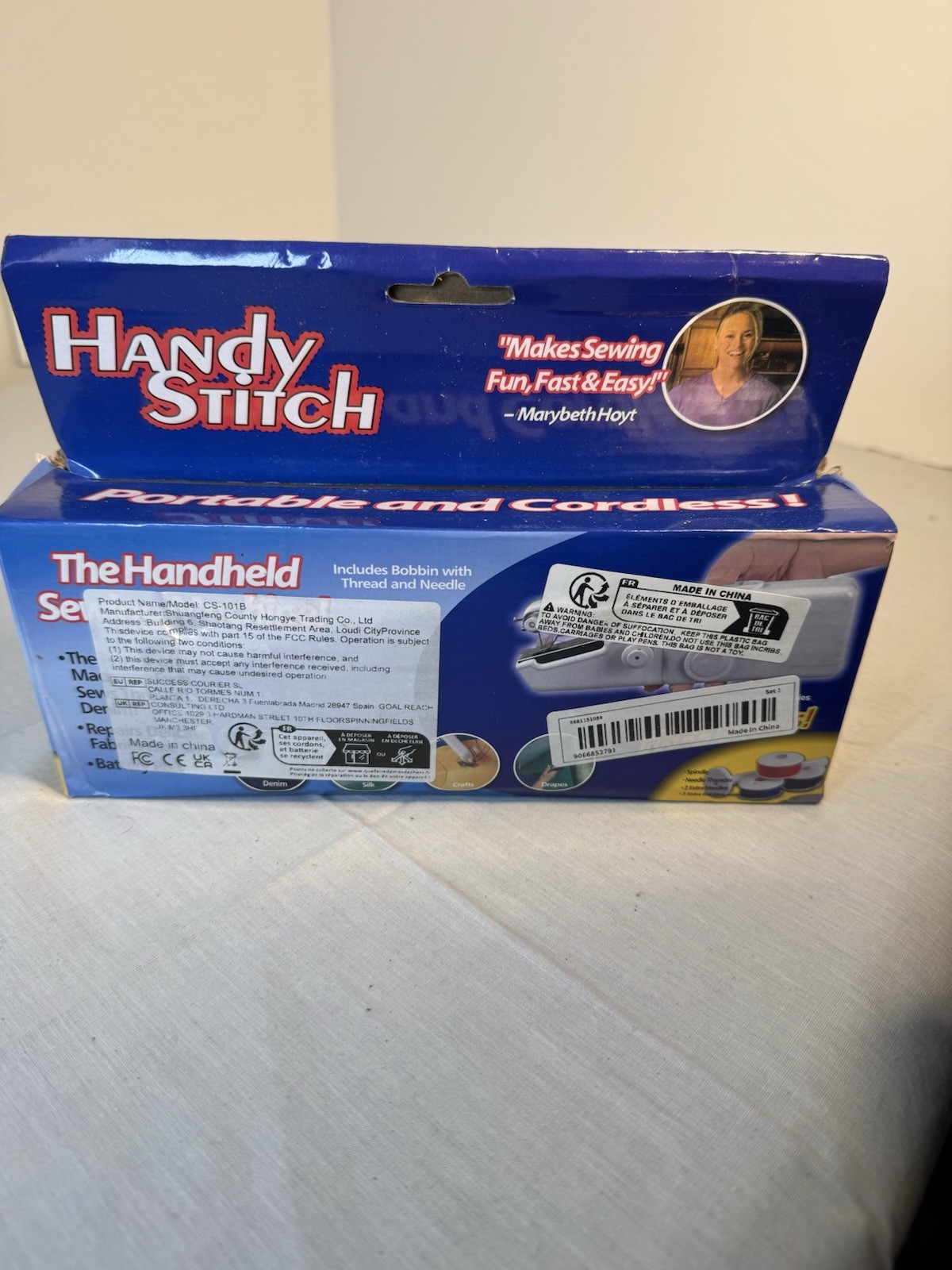 As Seen On Tv Handy Stitch Portable Battery Powered Handheld Sewing Machine NEW