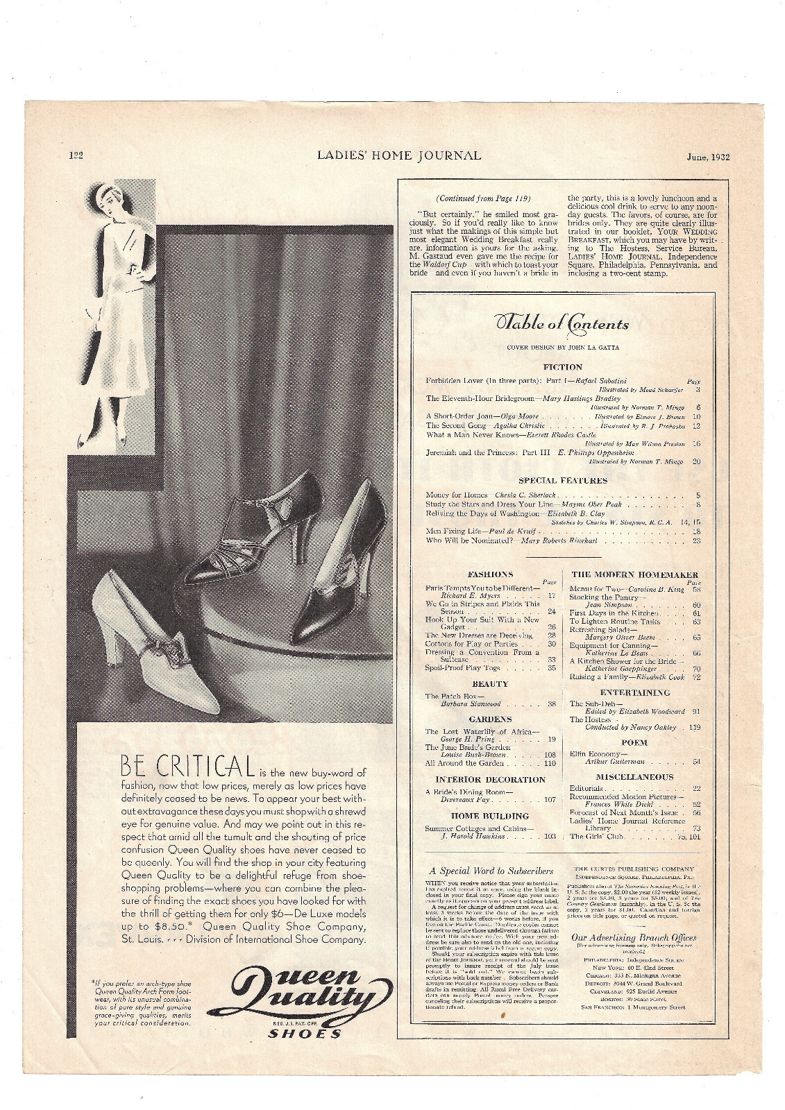 Queen Quality Shoes Print Ad Fashion Advertising Vintage 1932 Women Accessories